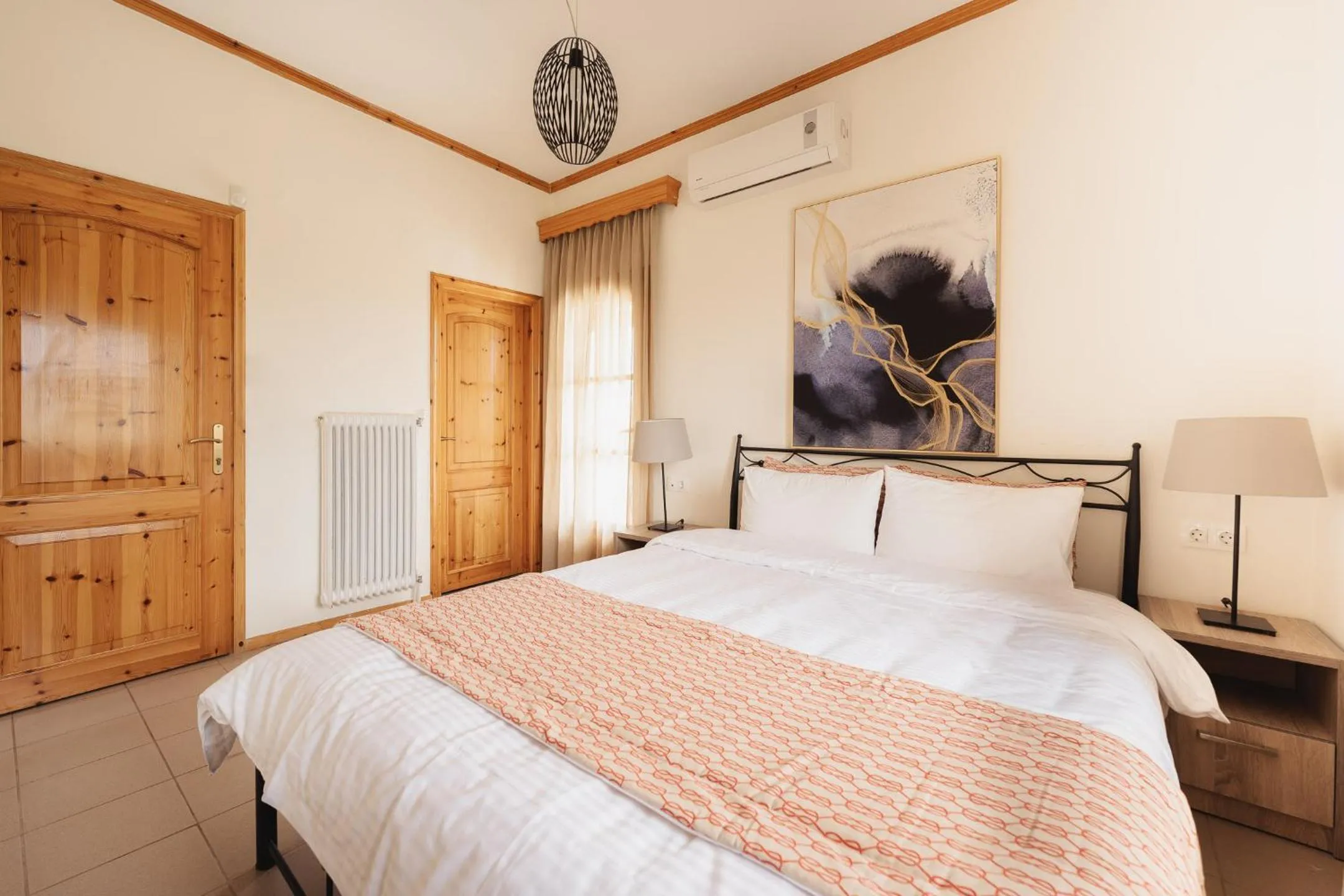 Bedroom, Bed in Kalisun Pool House by Georgalas