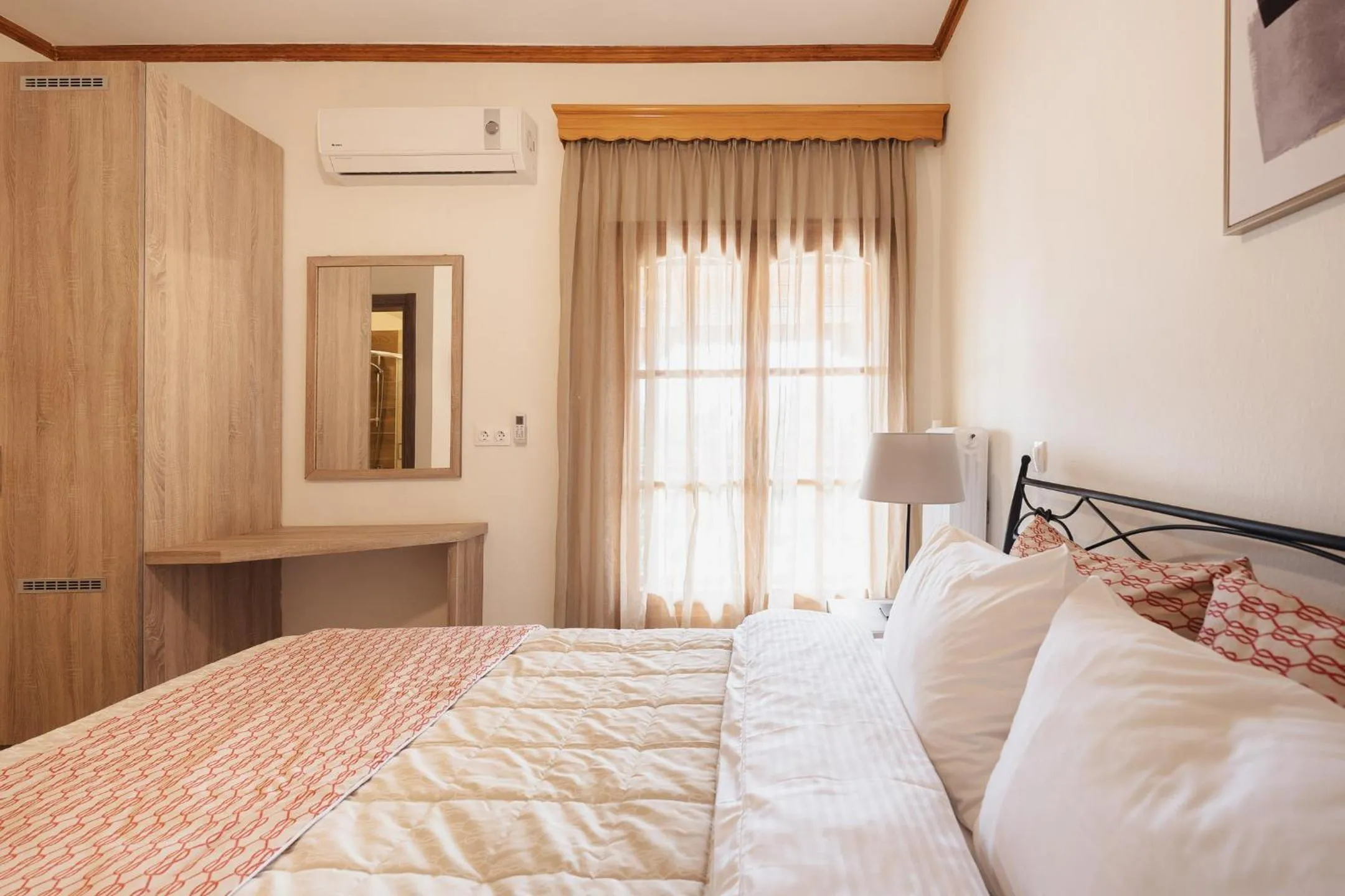Bedroom, Bed in Kalisun Pool House by Georgalas