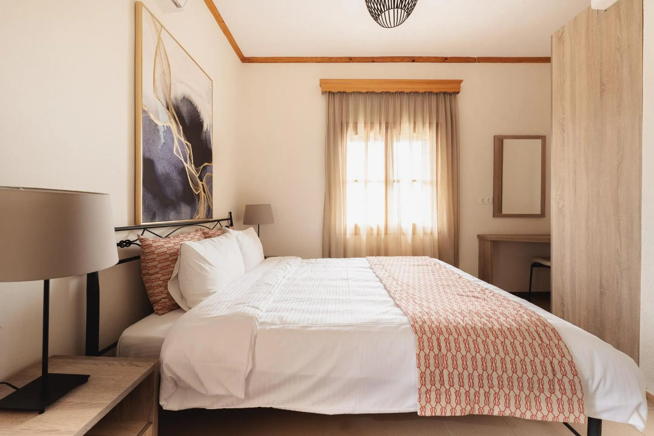 Bedroom, Bed in Kalisun Pool House by Georgalas