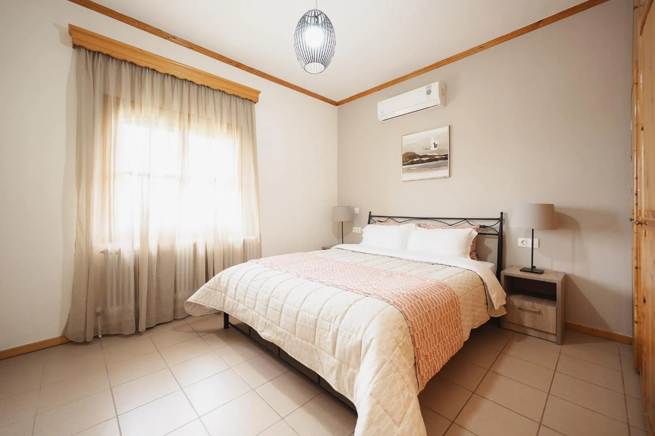 Bedroom, Bed in Kalisun Pool House by Georgalas