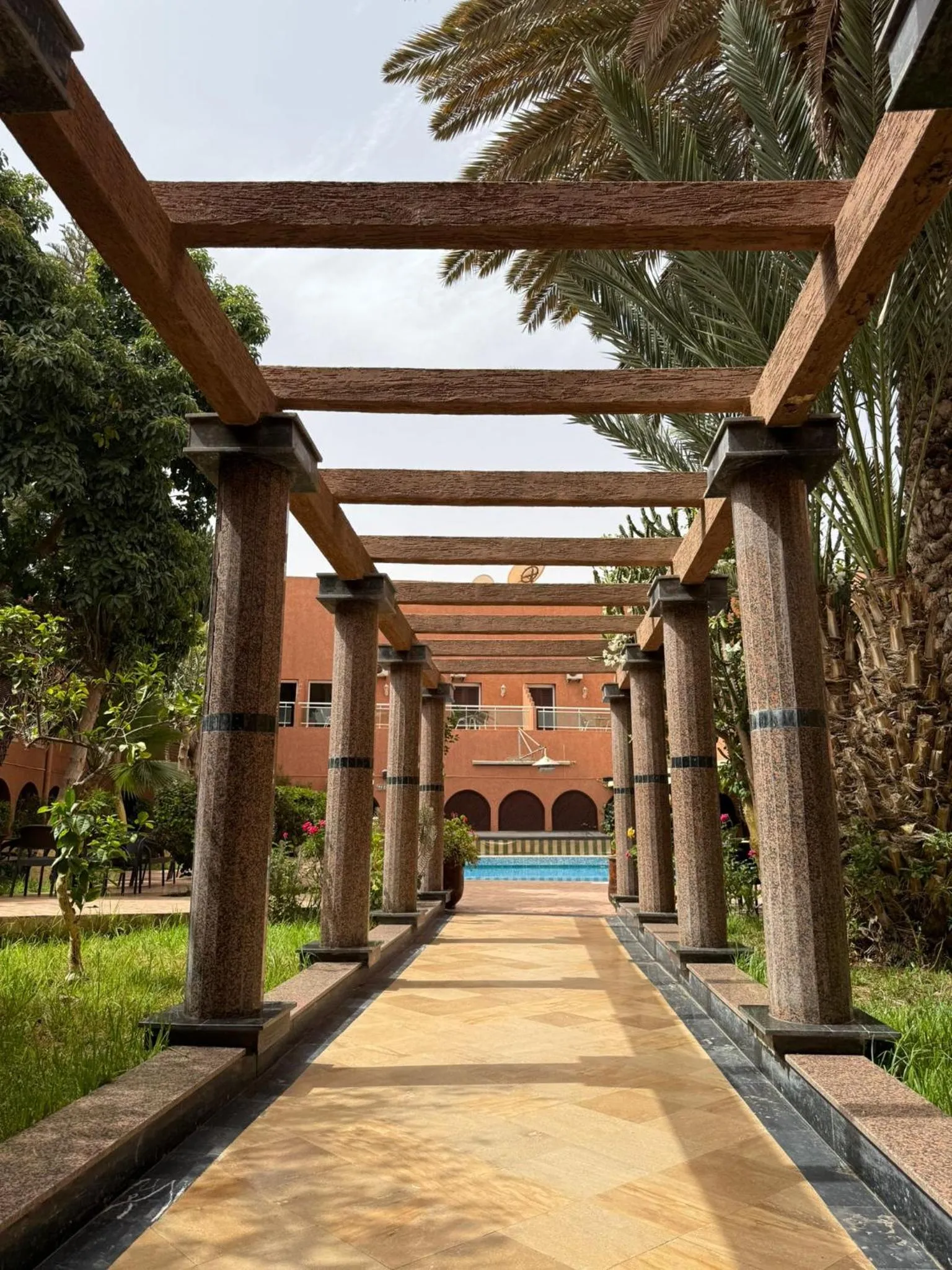 Garden view in Hotel Tiznit