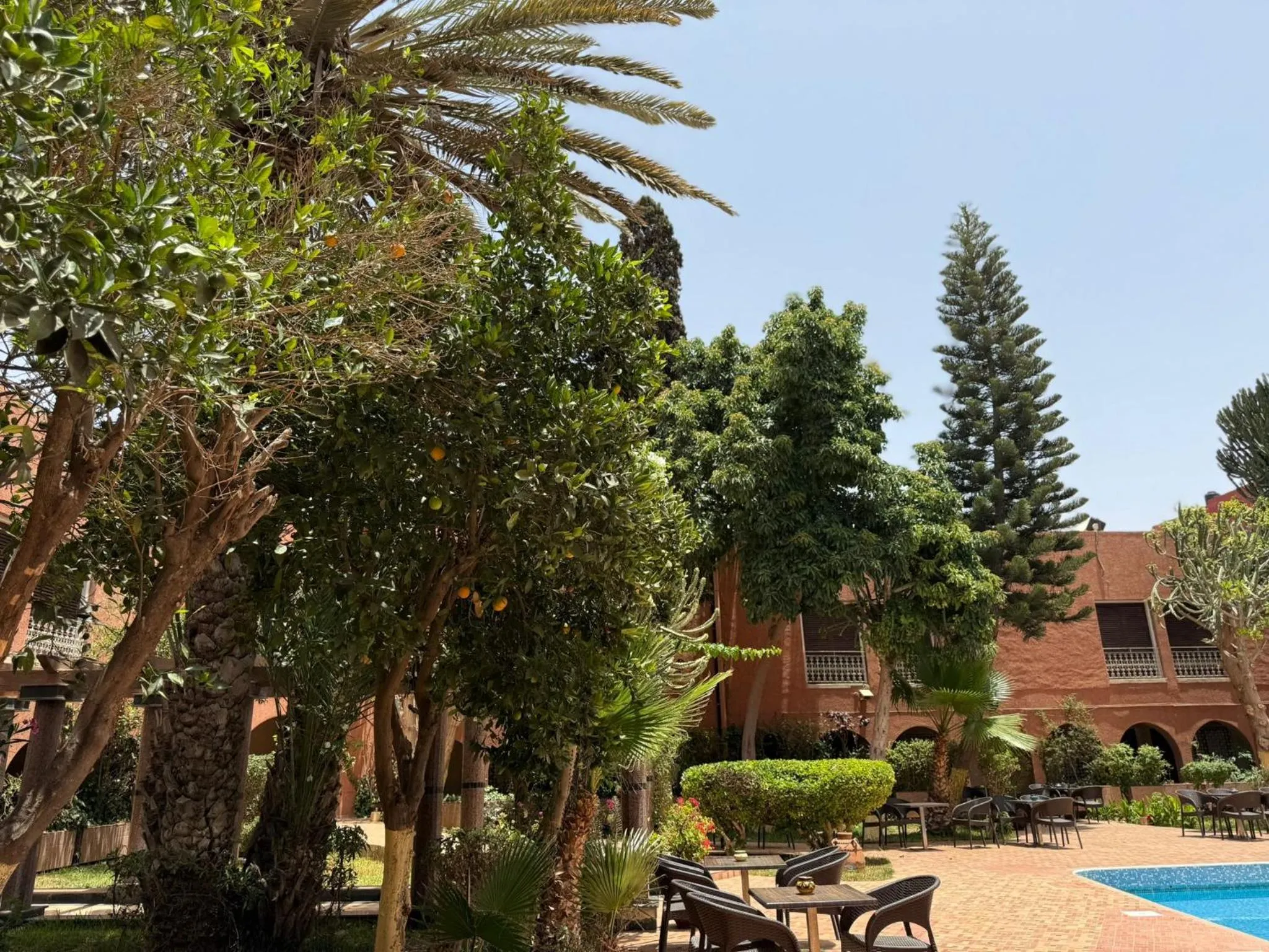 Natural landscape in Hotel Tiznit