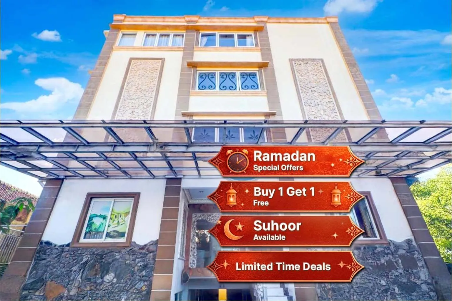 Property building in Hotel O My Home@Bali