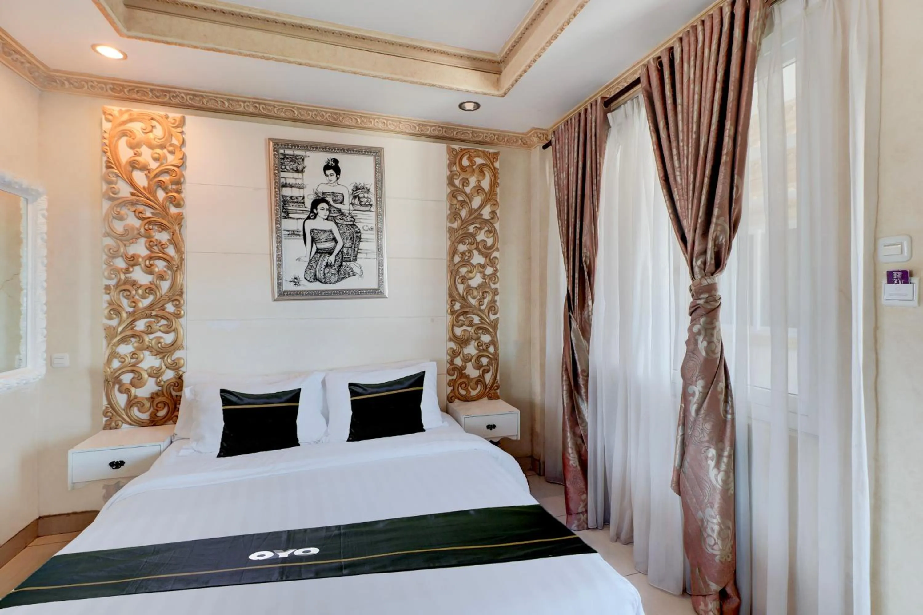 Bedroom, Bed in Hotel O My Home@Bali