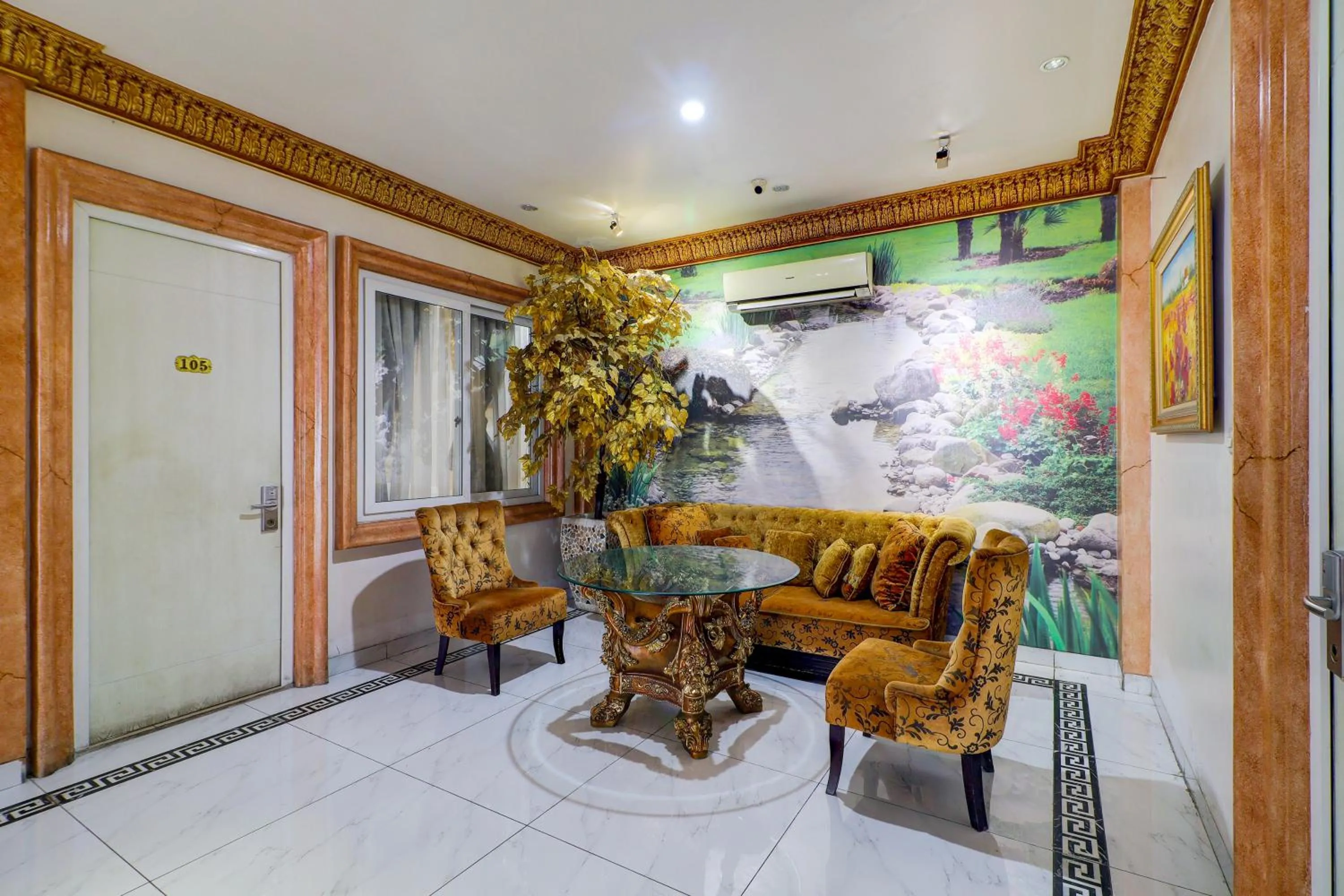 Seating area in Hotel O My Home@Bali