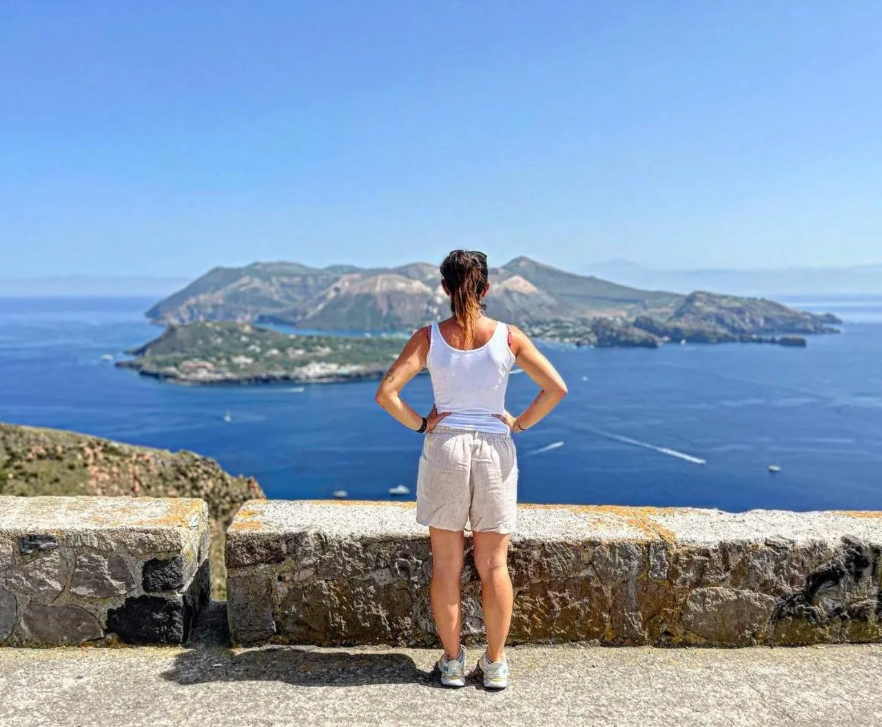 Natural landscape in Punta Sallustro Lipari