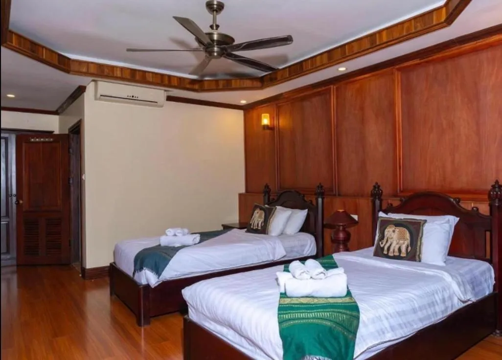 Bed in Nocknoy Lanexang Guest House