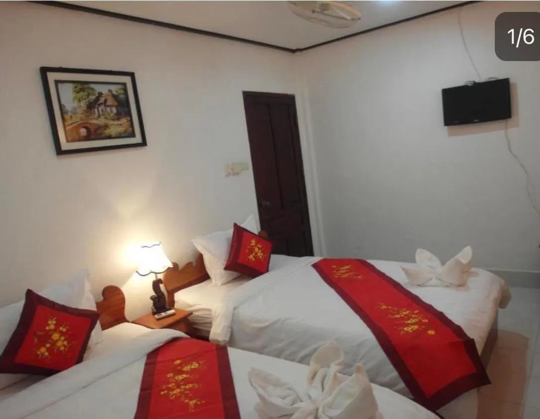 Bed in Nocknoy Lanexang Guest House