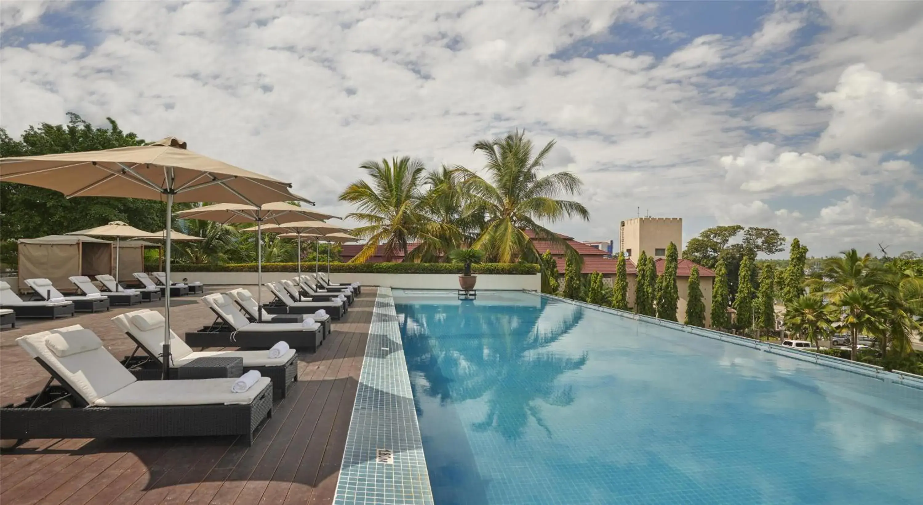 Swimming pool in Hyatt Regency Dar es Salaam, The Kilimanjaro Swimming pool in Hyatt Regency Dar es Salaam, The Kilimanjaro