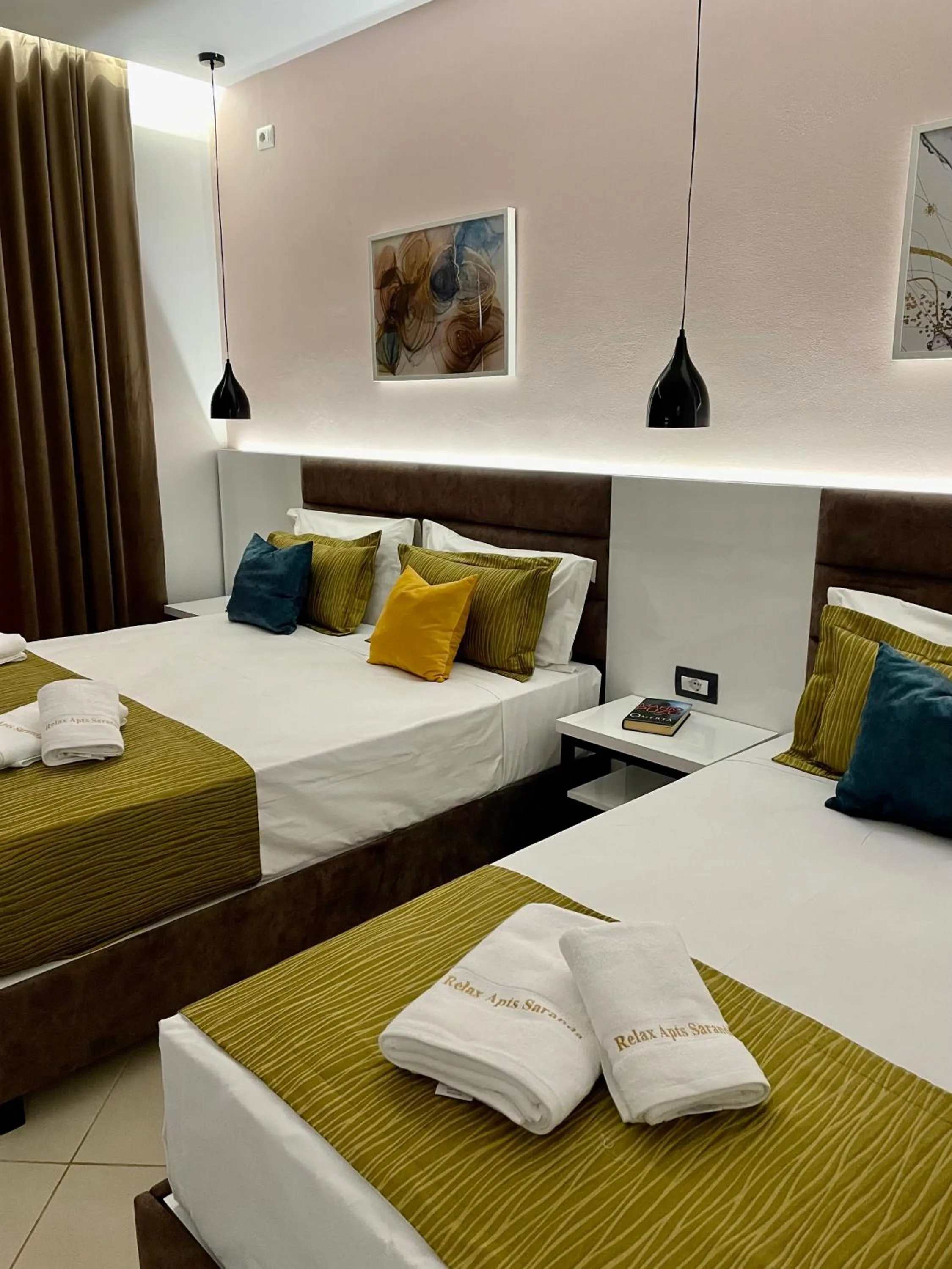 Bed in Relax Apts Saranda