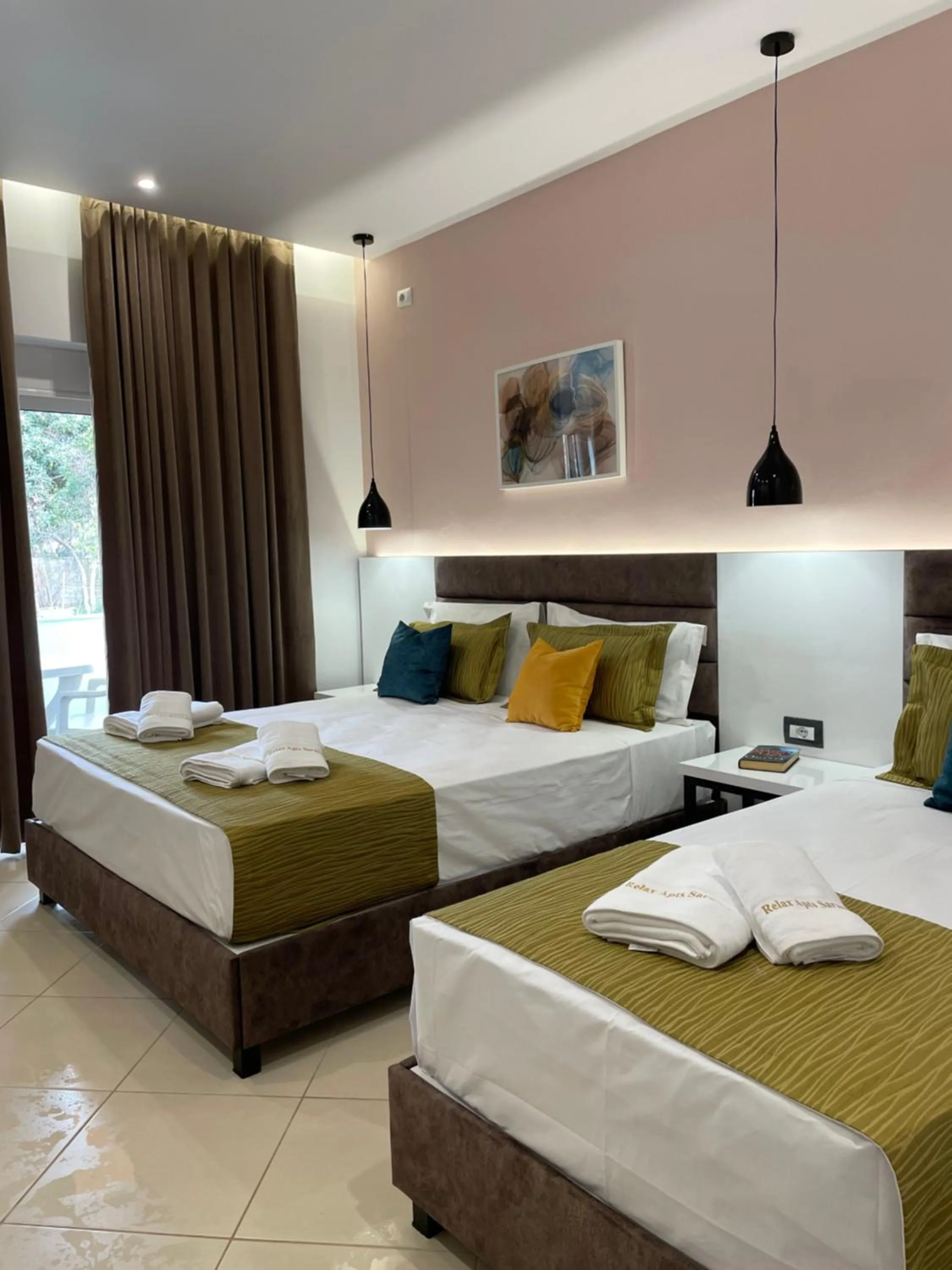 Bed in Relax Apts Saranda