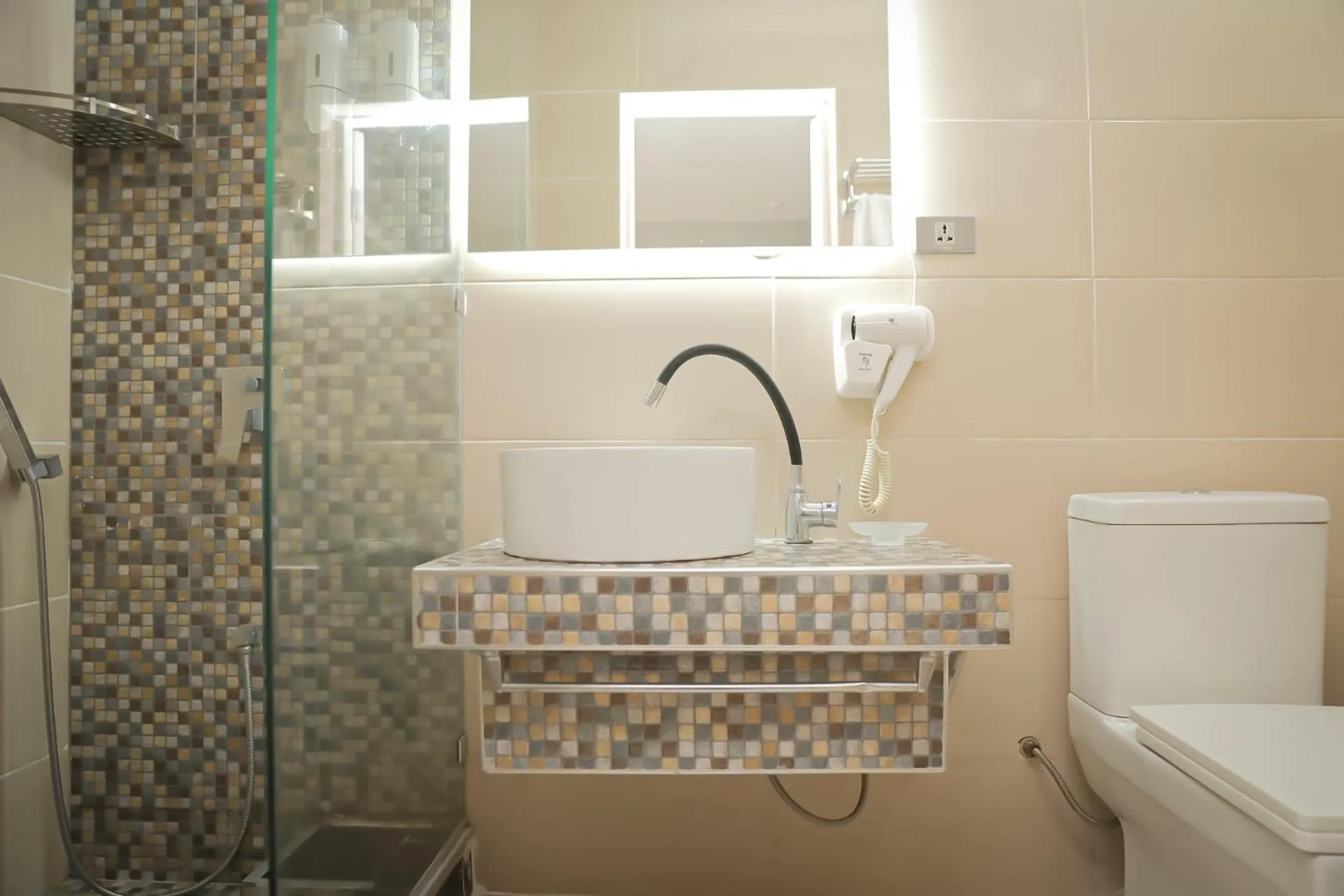 Shower in Hotel Martini Kvariati