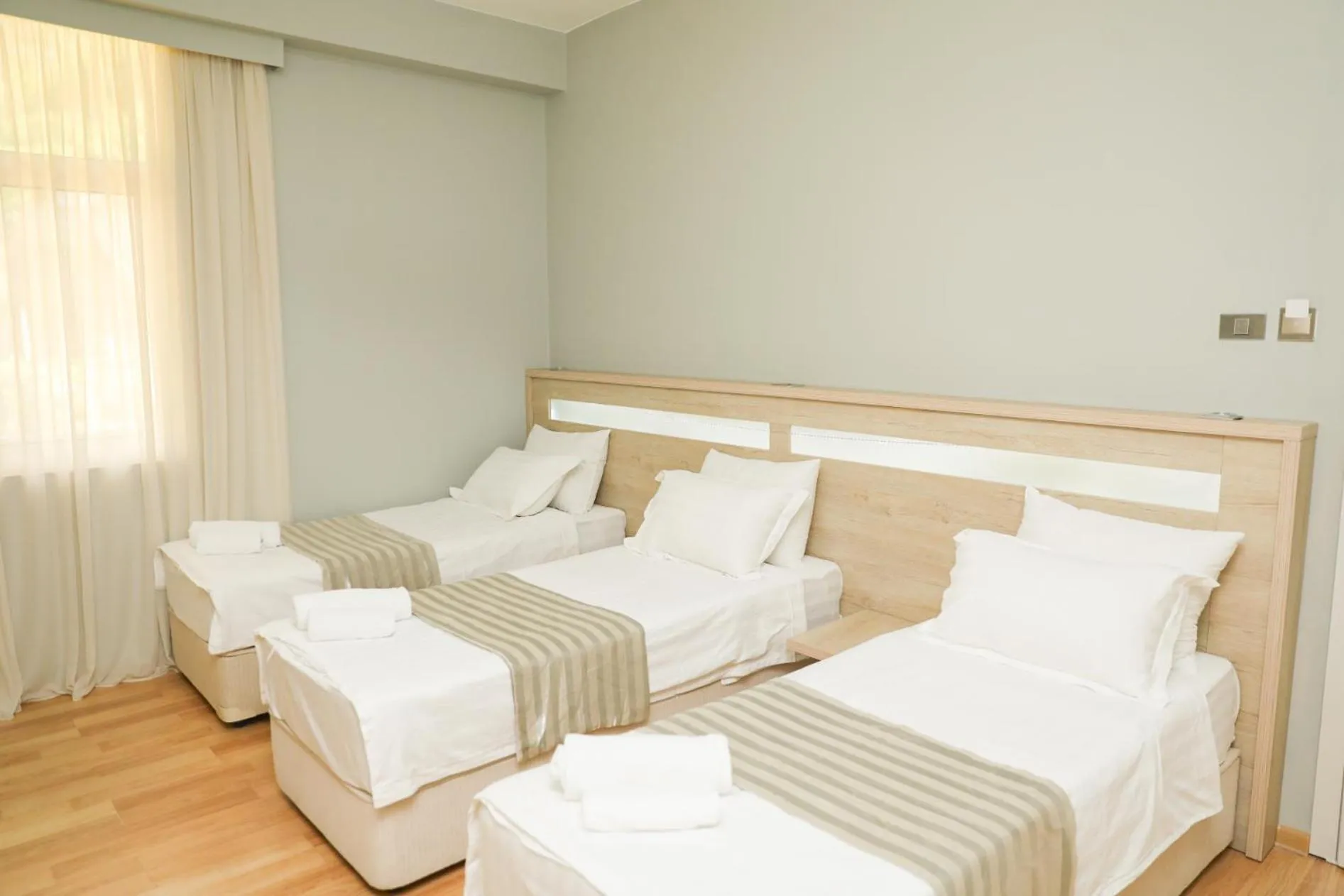 Bed in Hotel Martini Kvariati