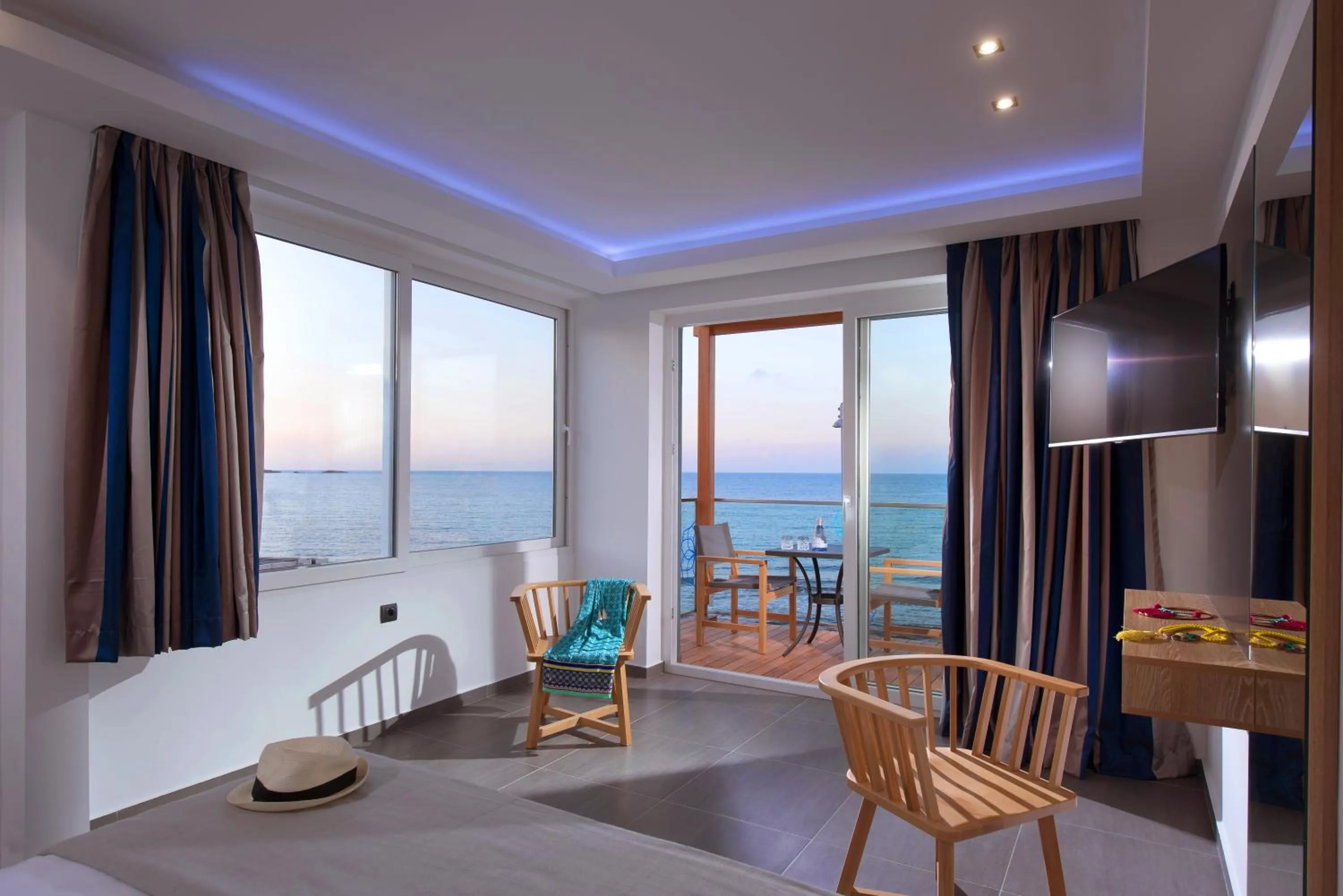 Bed in Infinity Blue Boutique Hotel & Spa - Adults Only