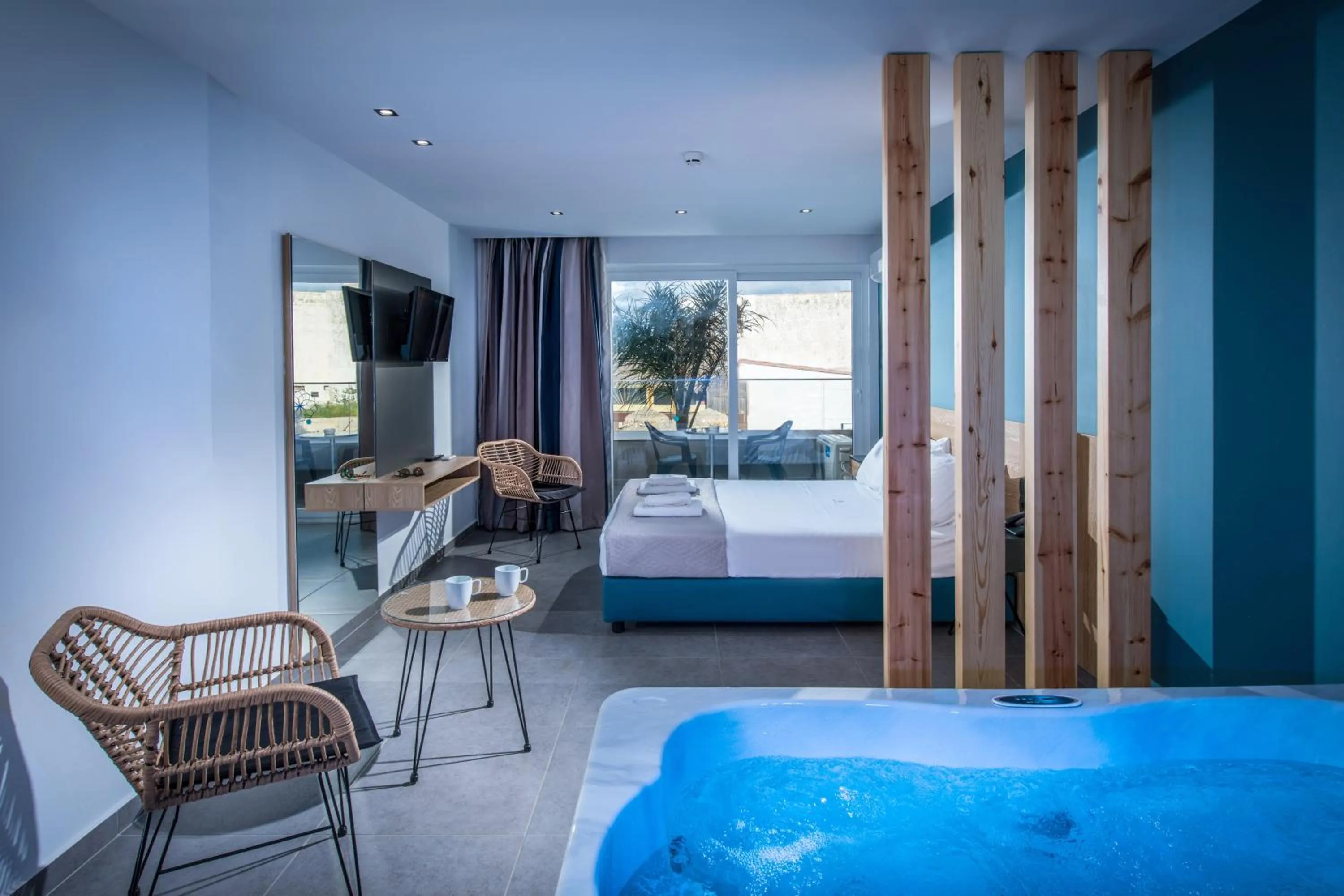 Bed in Infinity Blue Boutique Hotel & Spa - Adults Only