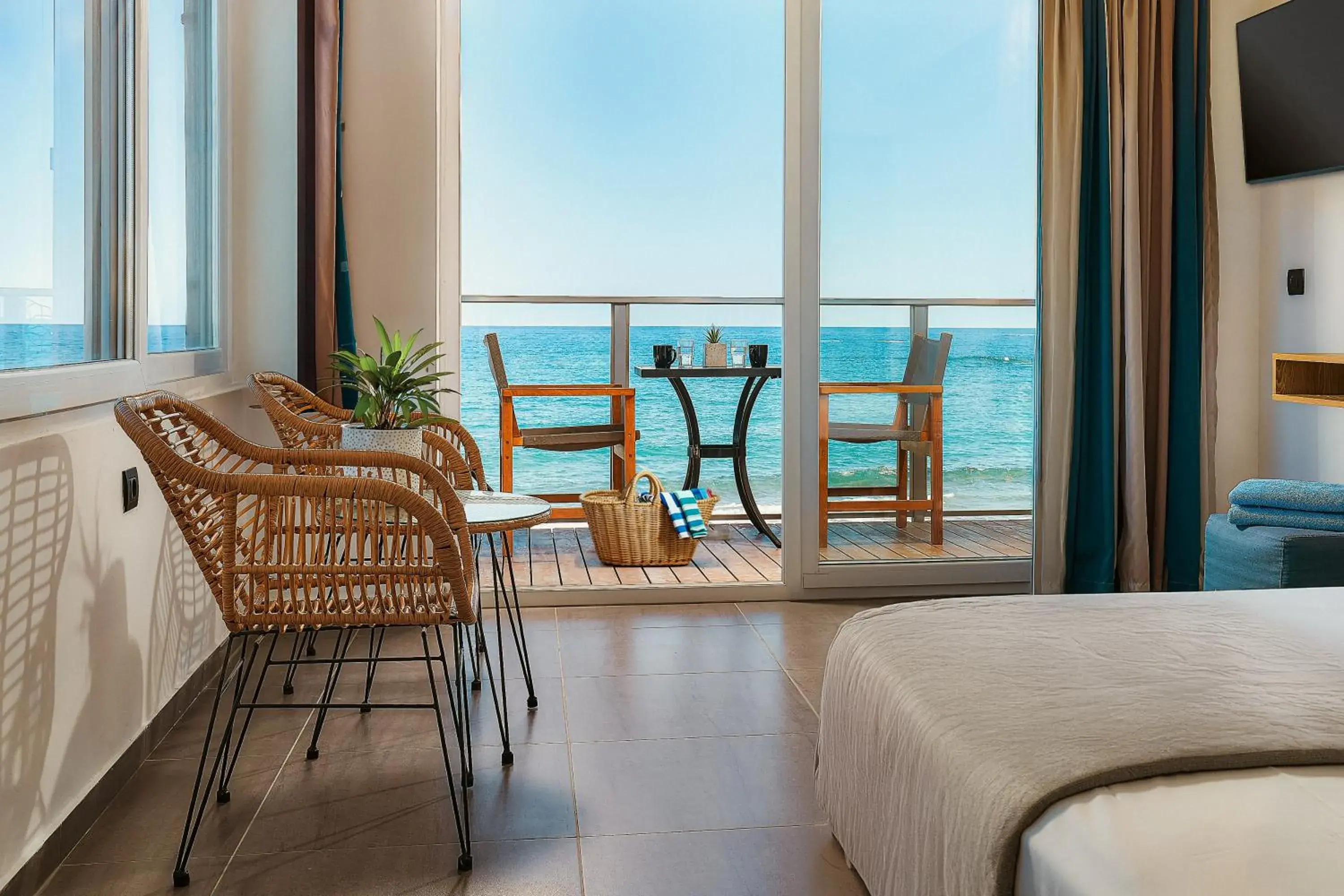 View (from property/room), Bed in Enorme Infinity Beach ex Infinity Blue View (from property/room), Bed in Enorme Infinity Beach ex Infinity Blue