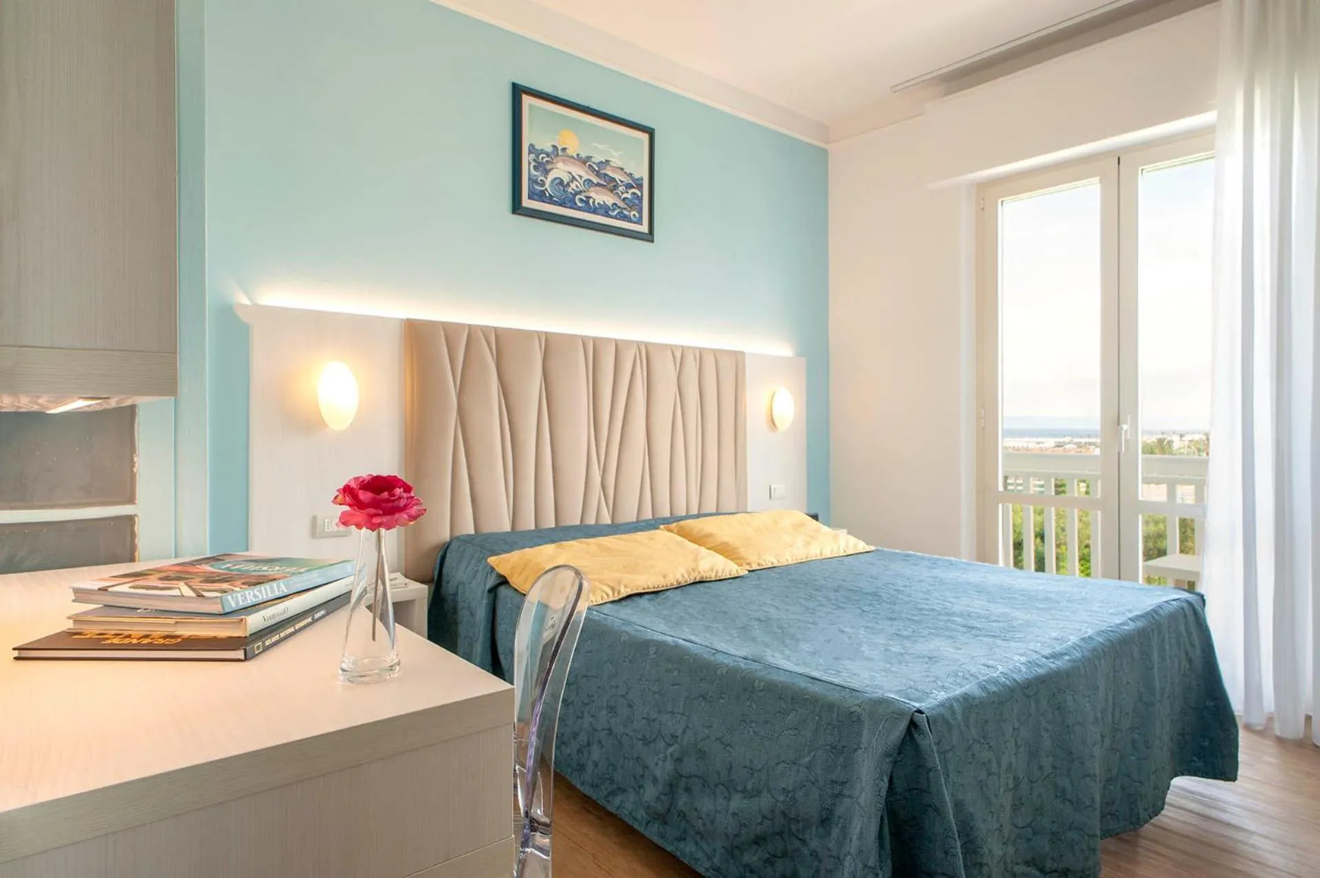 Bedroom, Bed in Hotel Oceano