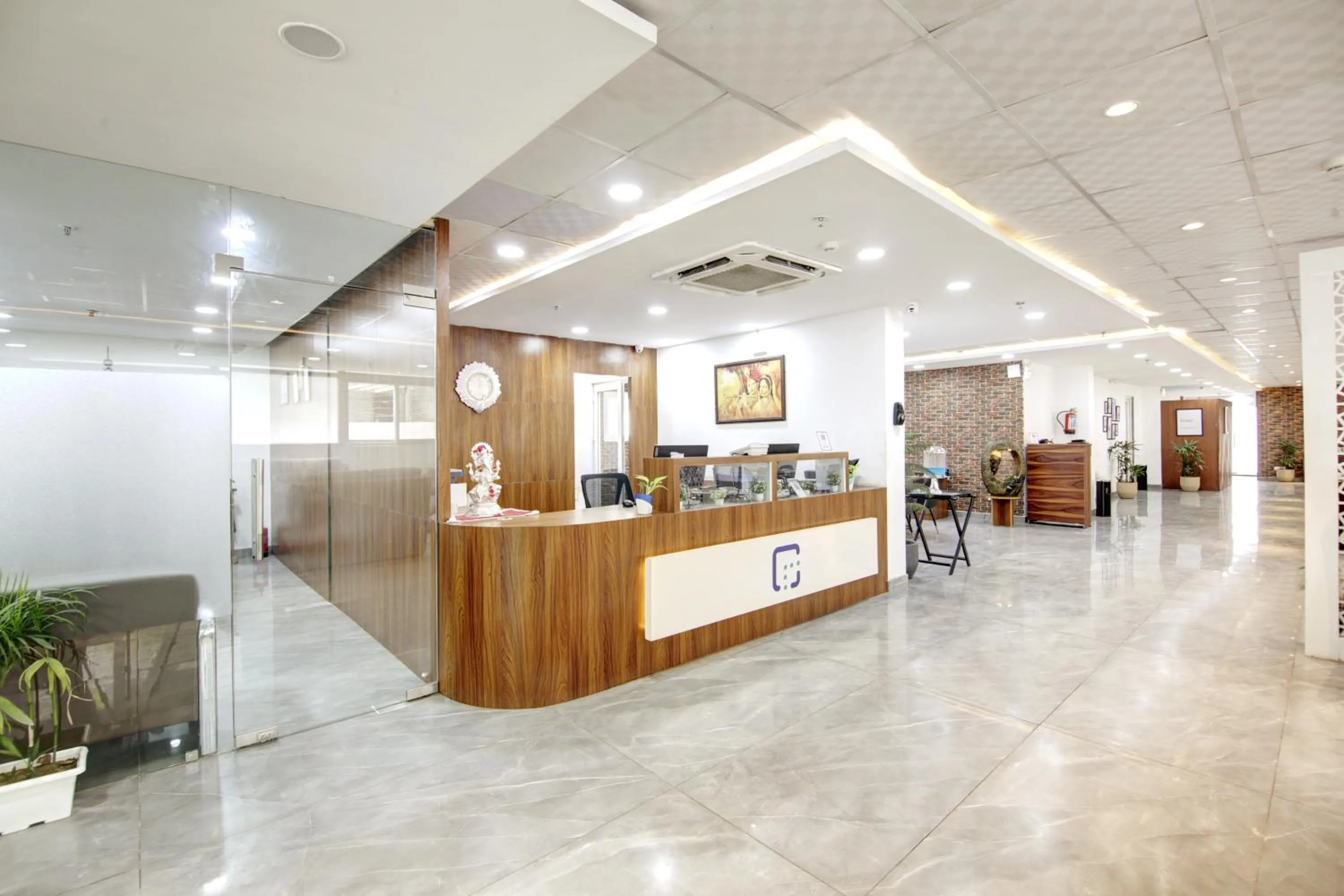 Lobby or reception in The Hoften FlxHo Cyber One, Cyber City, Gurugram