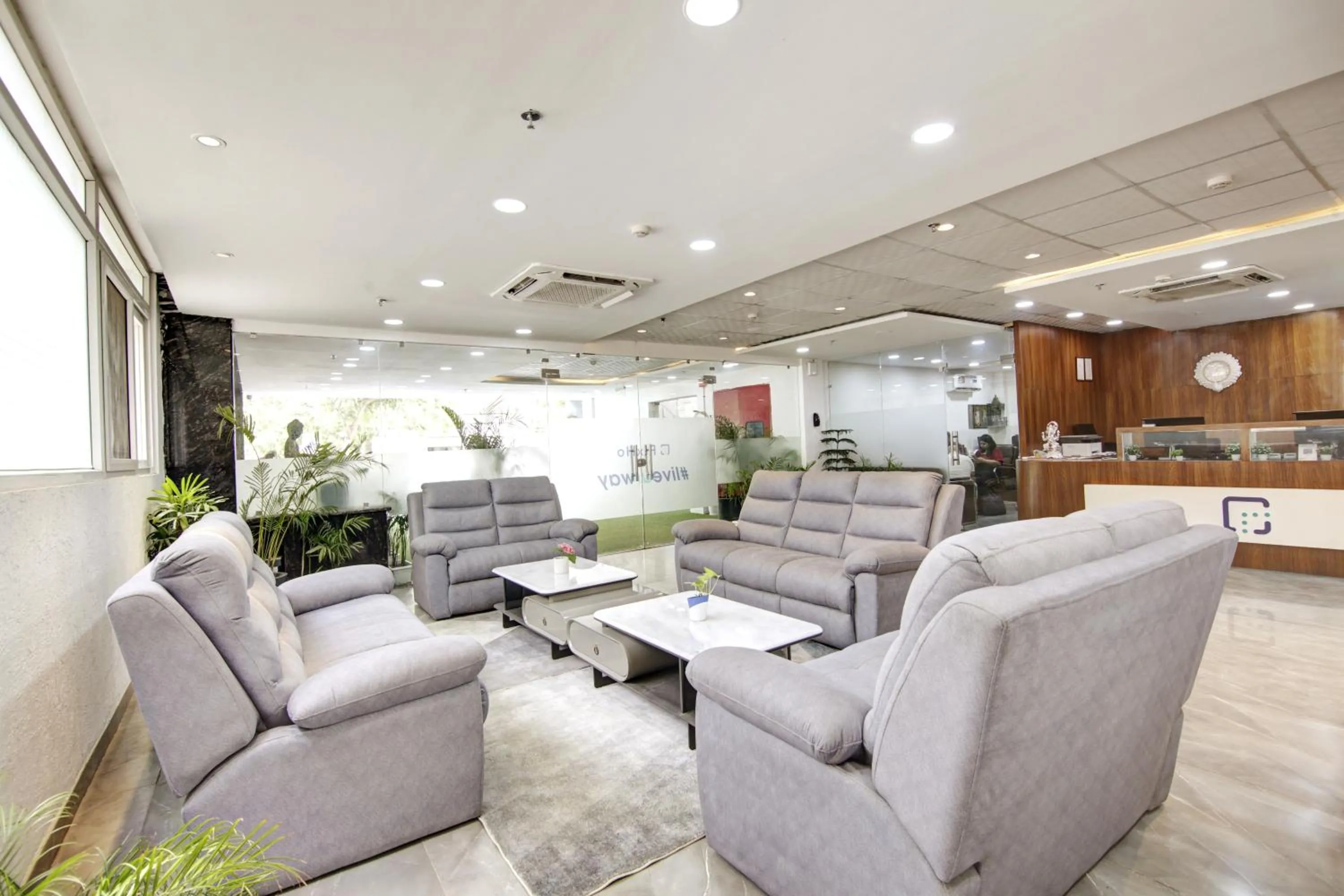Lobby or reception in The Hoften FlxHo Cyber One, Cyber City, Gurugram
