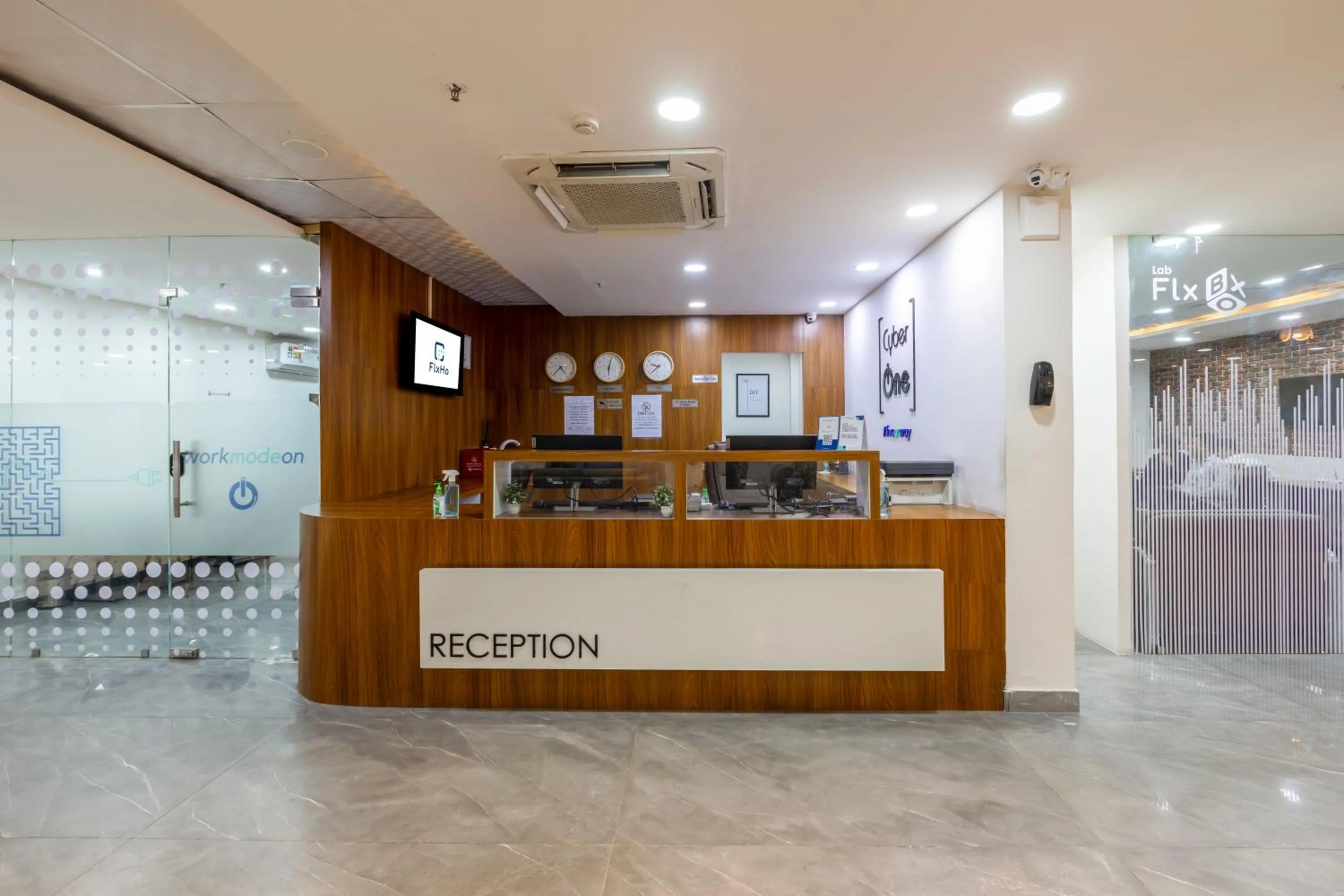 Lobby or reception in The Hoften FlxHo Cyber One, Cyber City, Gurugram