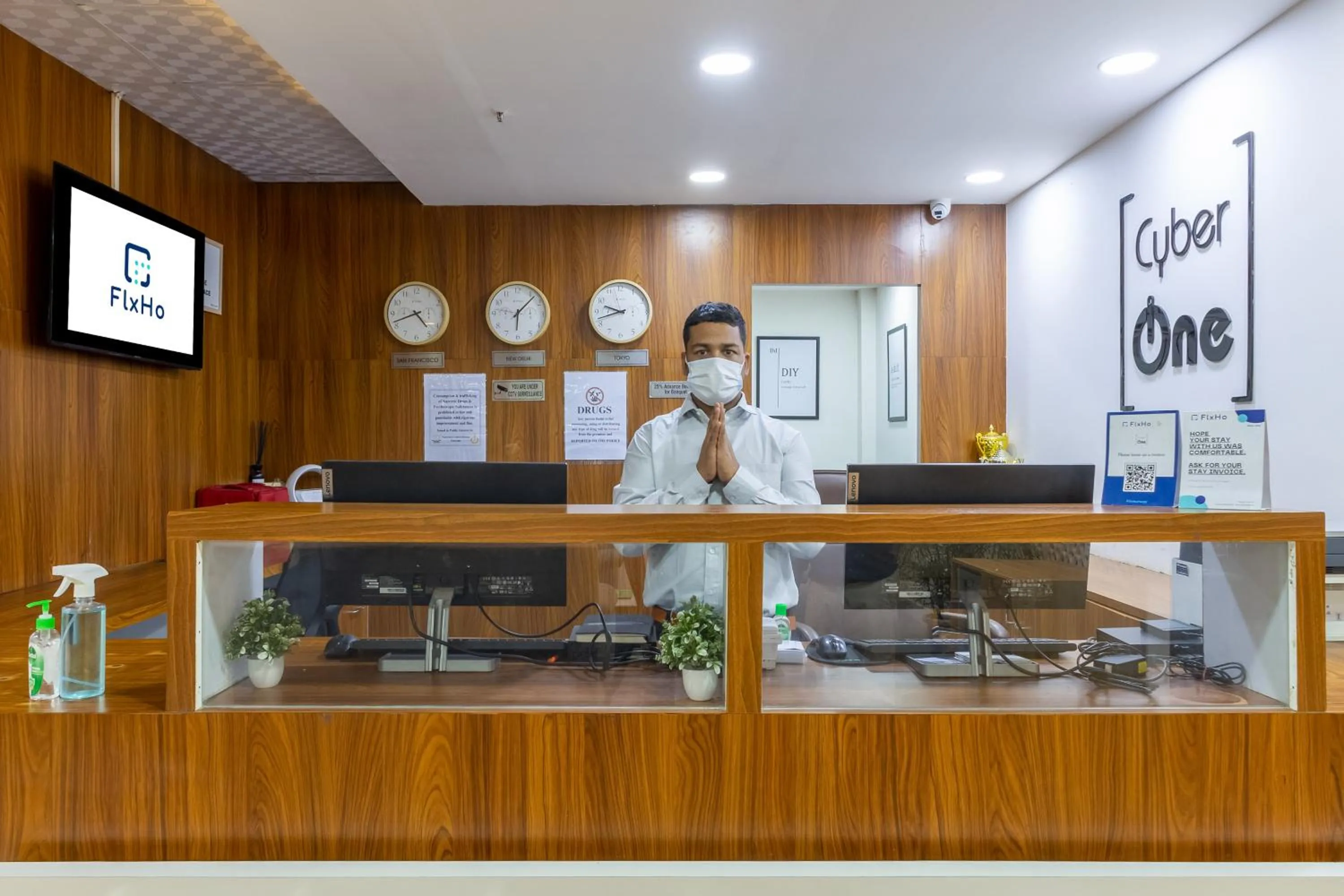 Lobby or reception in The Hoften FlxHo Cyber One, Cyber City, Gurugram