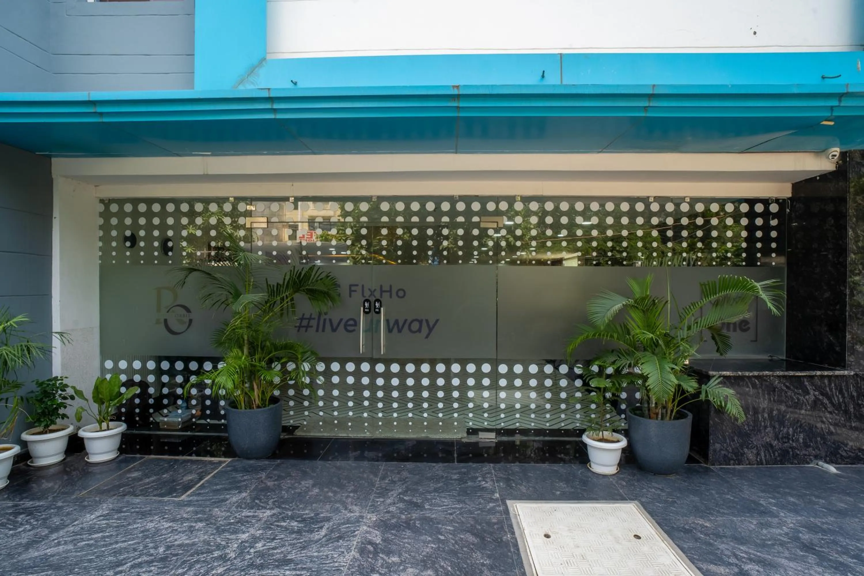 Facade/entrance in The Hoften FlxHo Cyber One, Cyber City, Gurugram