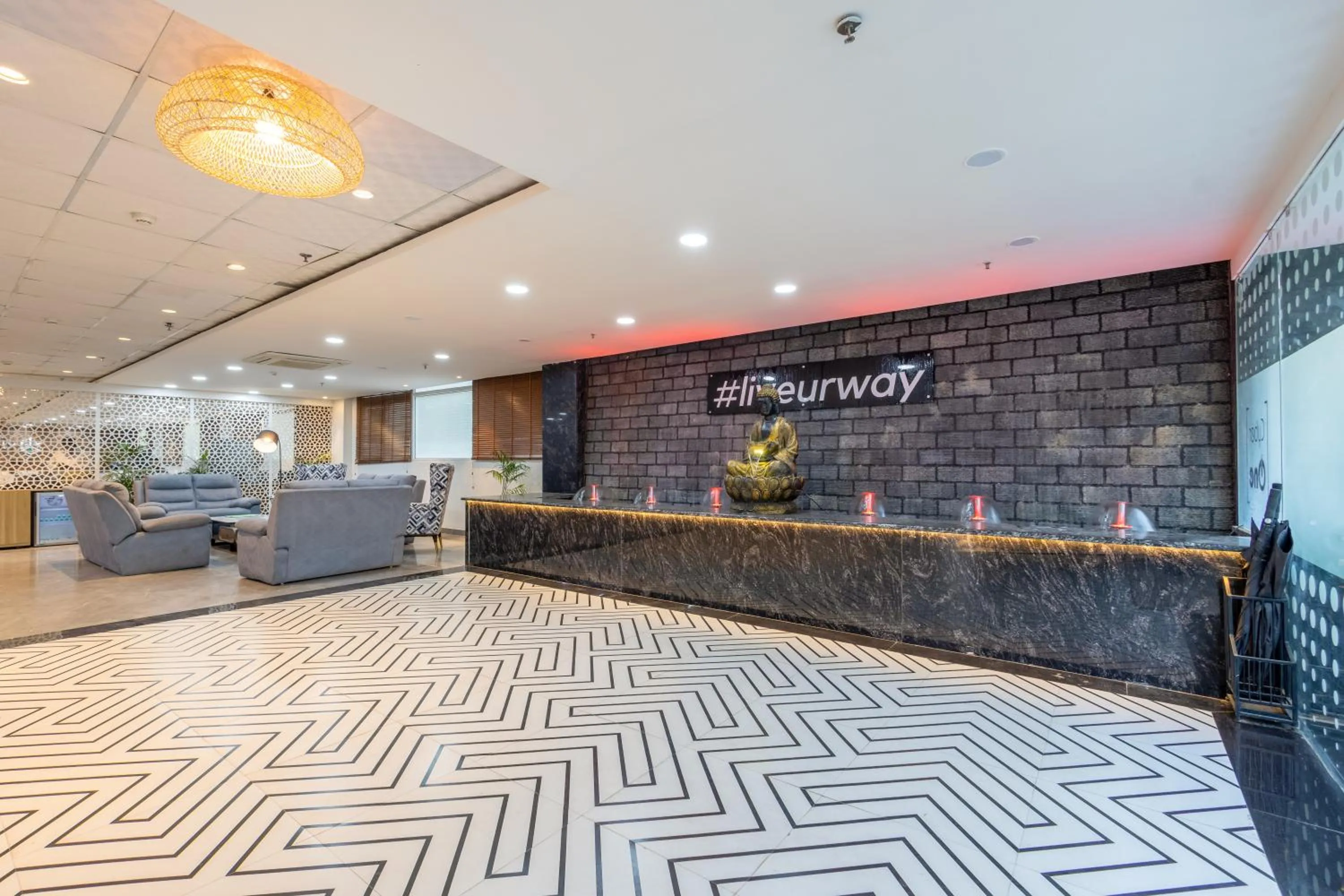 Lobby or reception in The Hoften FlxHo Cyber One, Cyber City, Gurugram