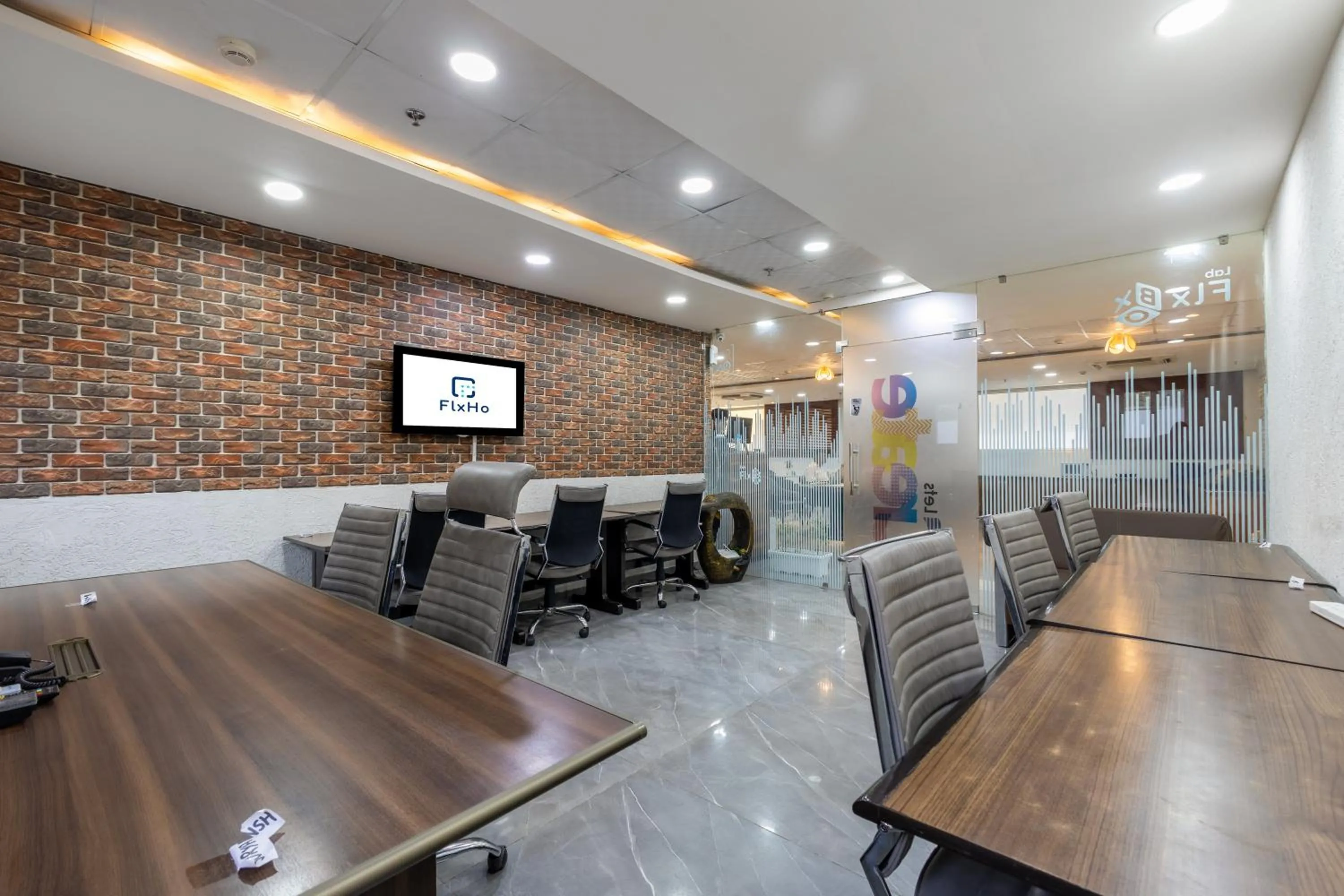 Communal lounge/ TV room in The Hoften FlxHo Cyber One, Cyber City, Gurugram