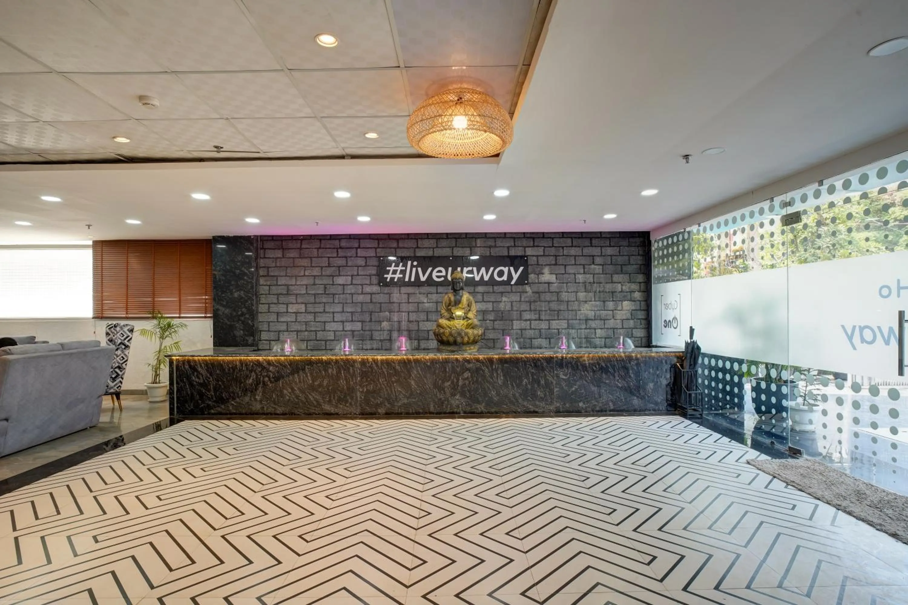 Lobby or reception in The Hoften FlxHo Cyber One, Cyber City, Gurugram