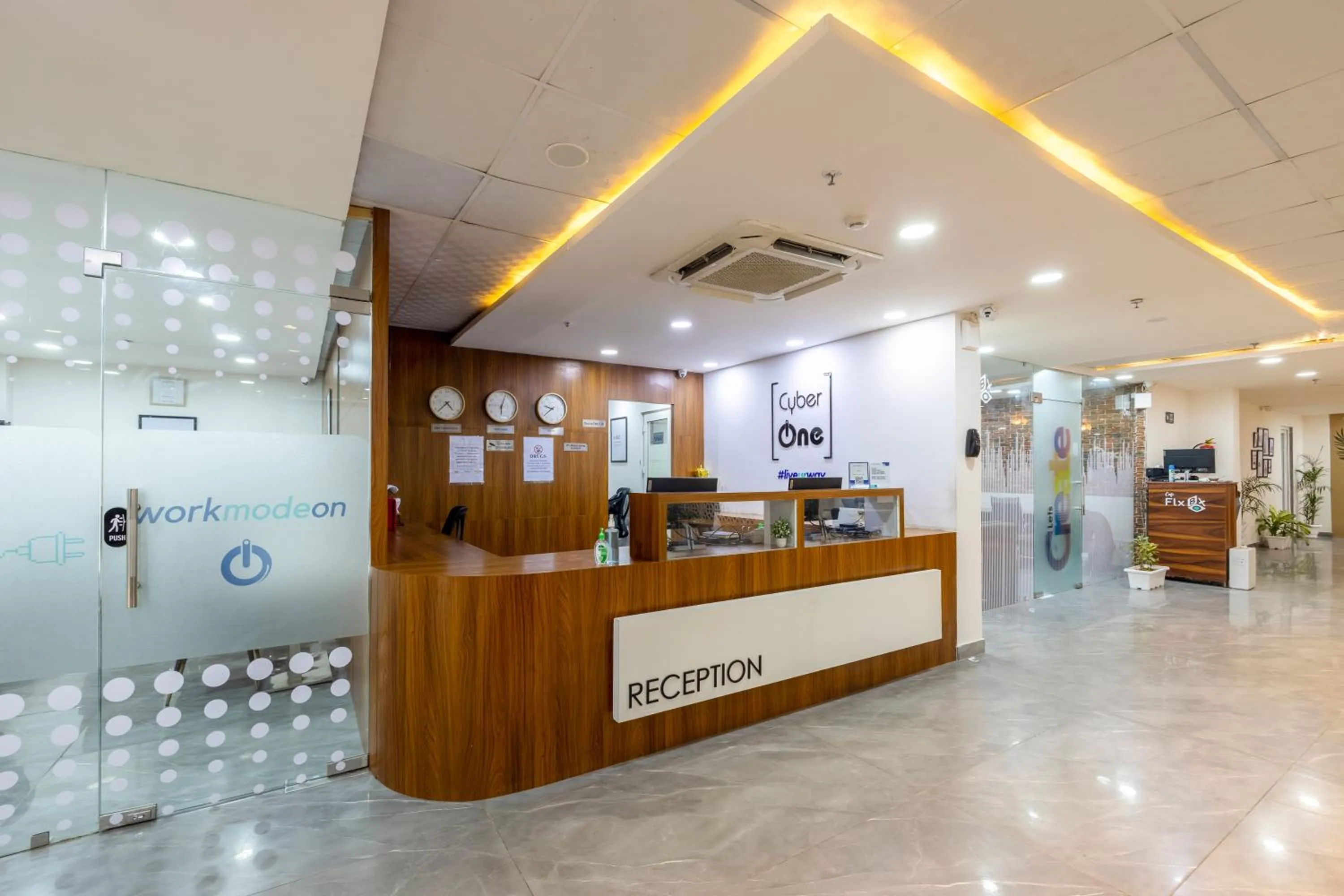 Lobby or reception in The Hoften FlxHo Cyber One, Cyber City, Gurugram