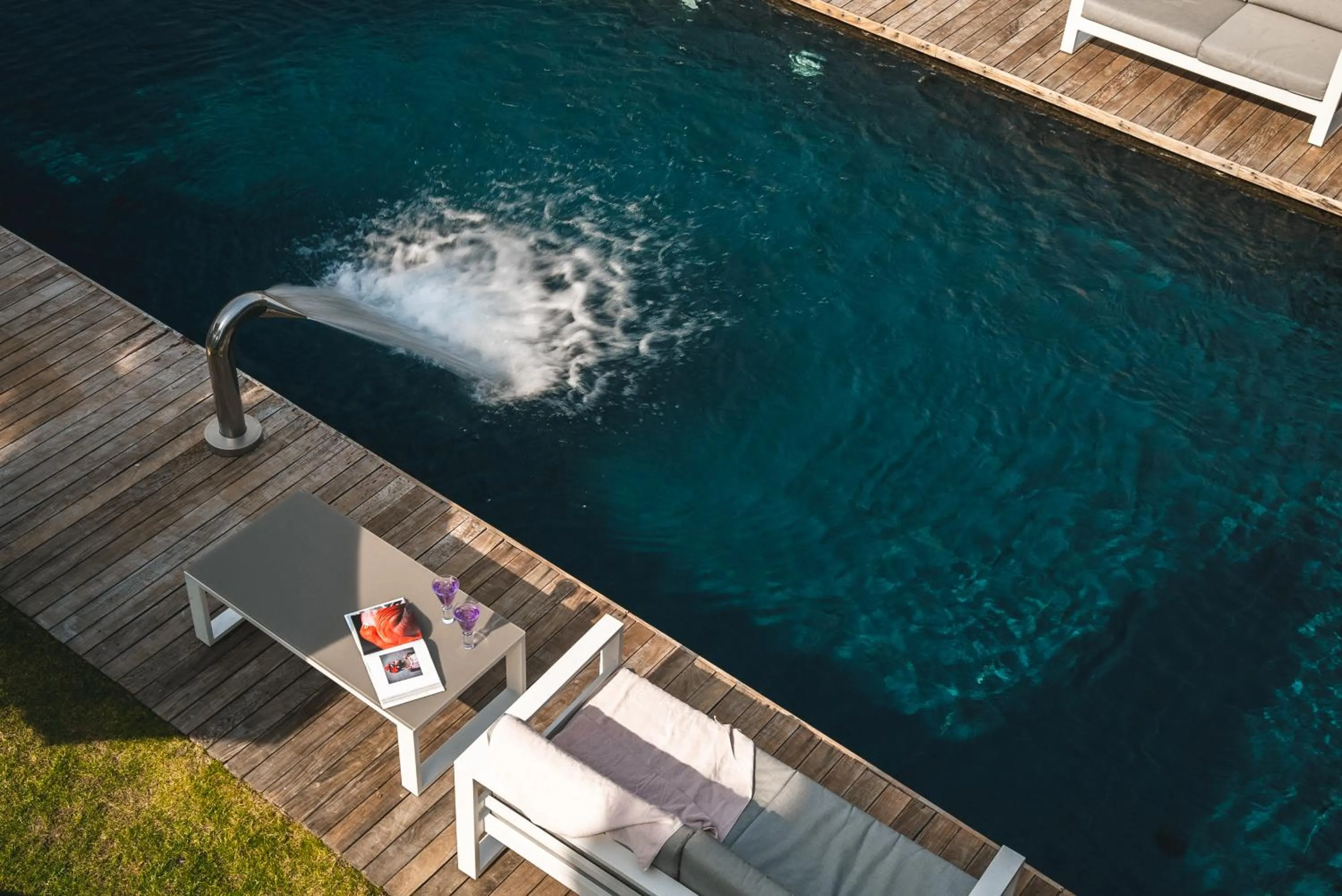 Pool view in Hotel Gartner