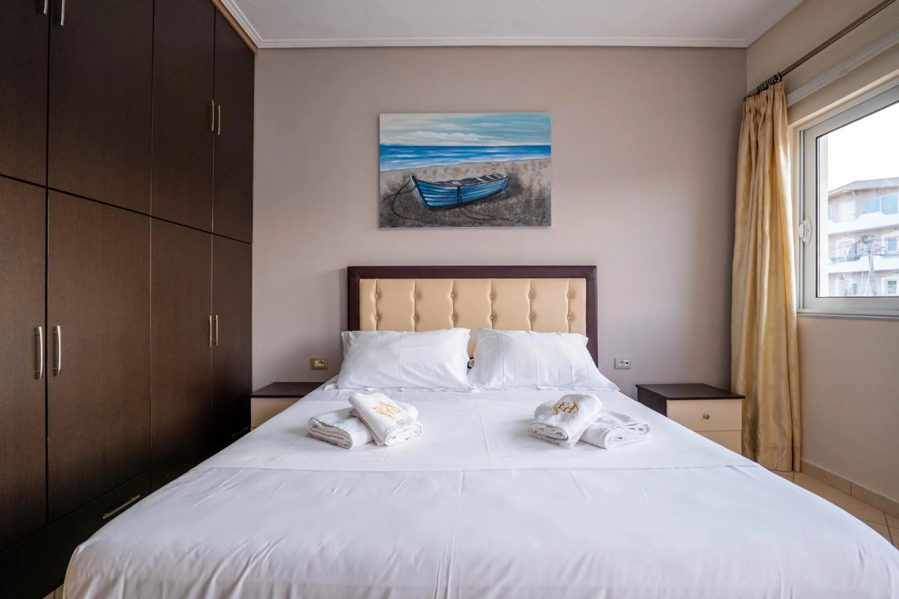 Bed in EROS HOTEL Ksamil