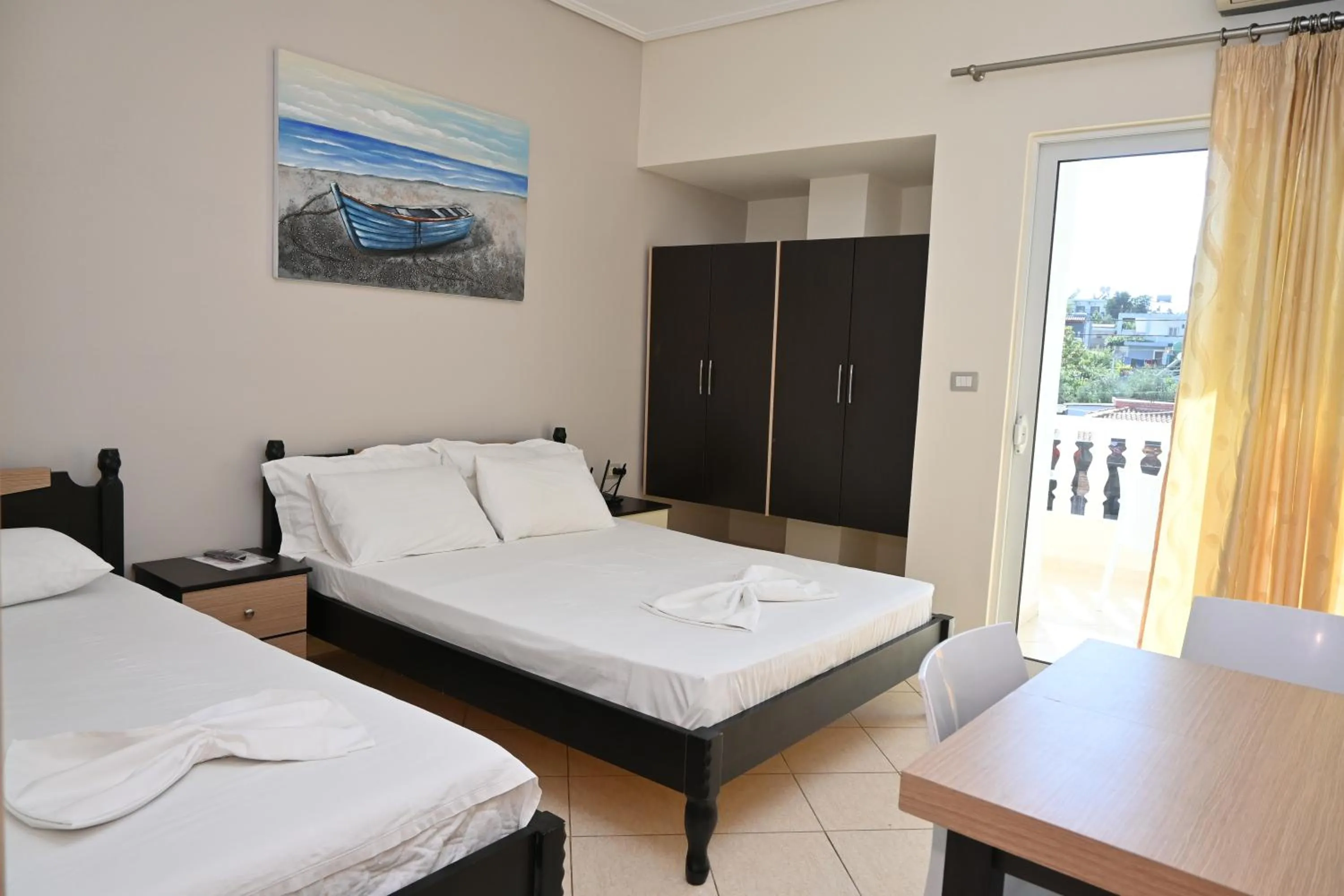 Bed in EROS HOTEL Ksamil