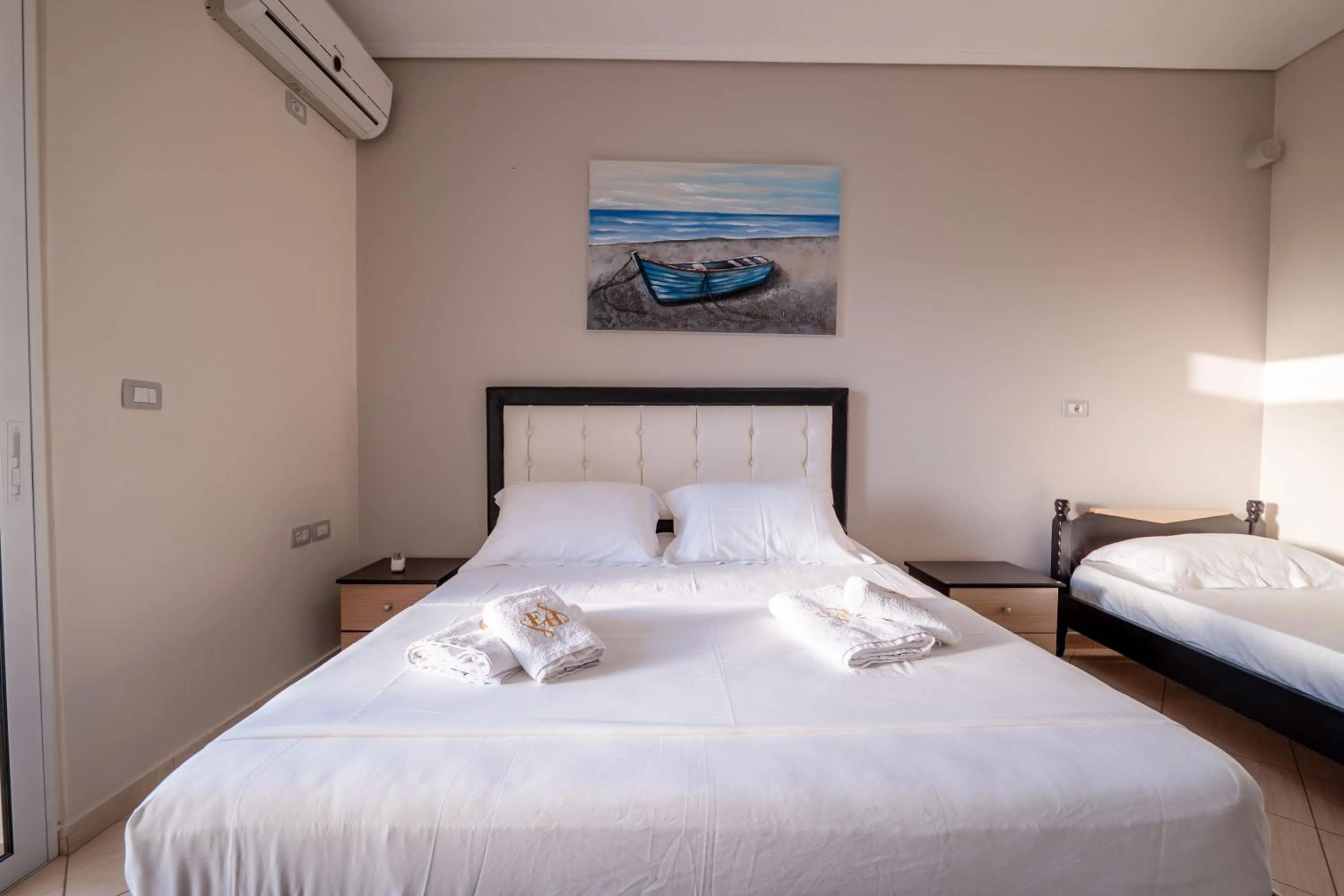 Bed in EROS HOTEL Ksamil