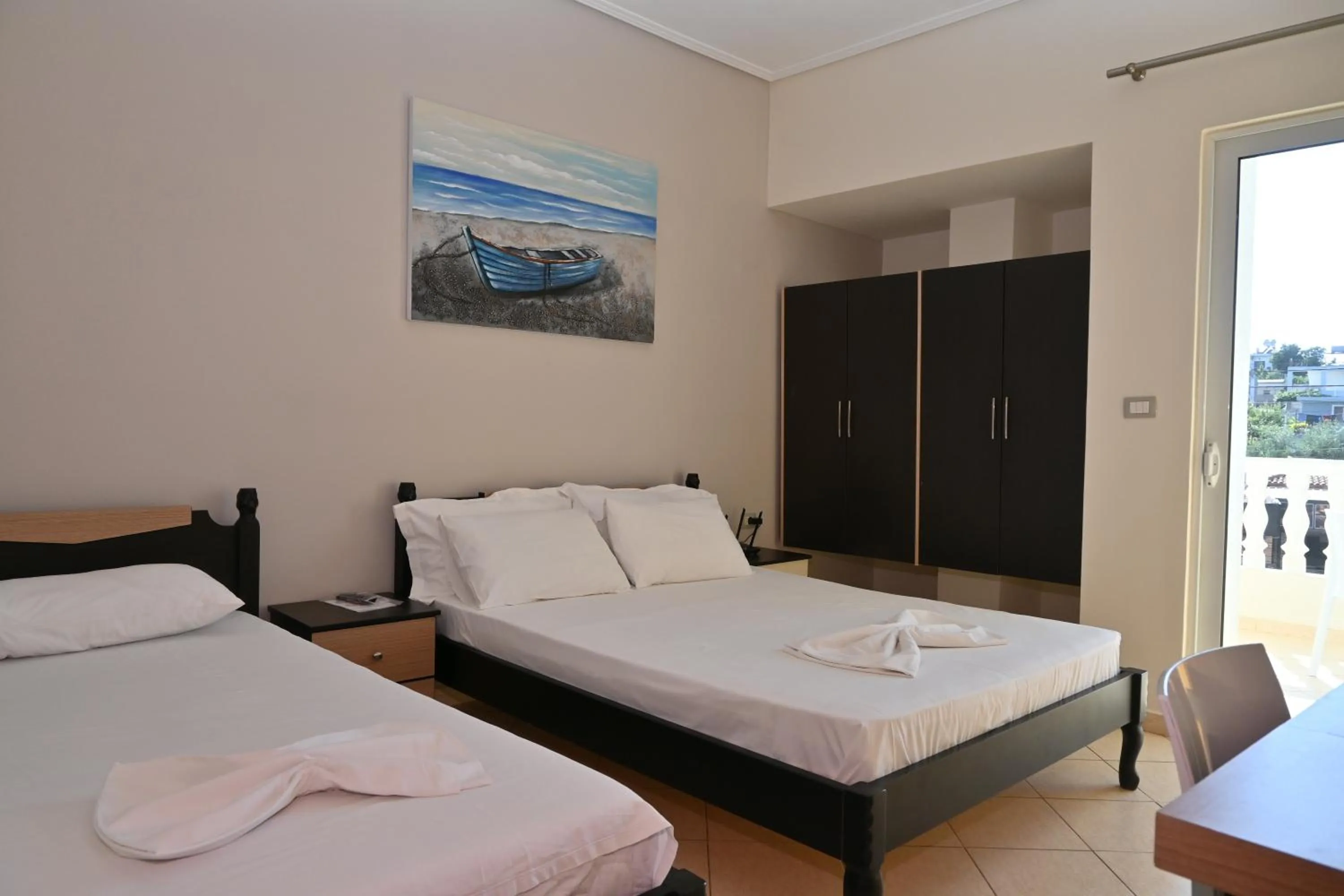 Bed in EROS HOTEL Ksamil