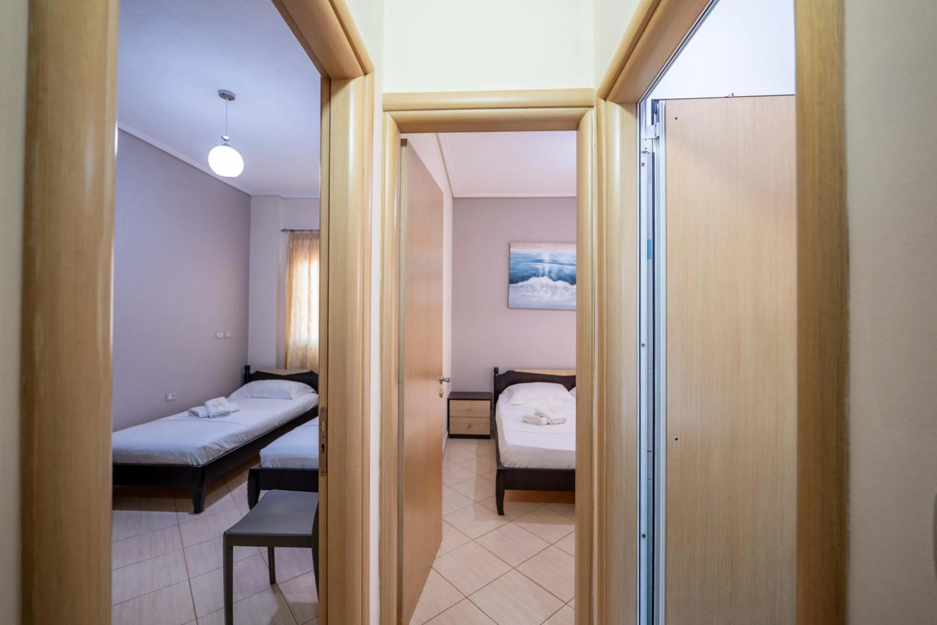 Bed in EROS HOTEL Ksamil
