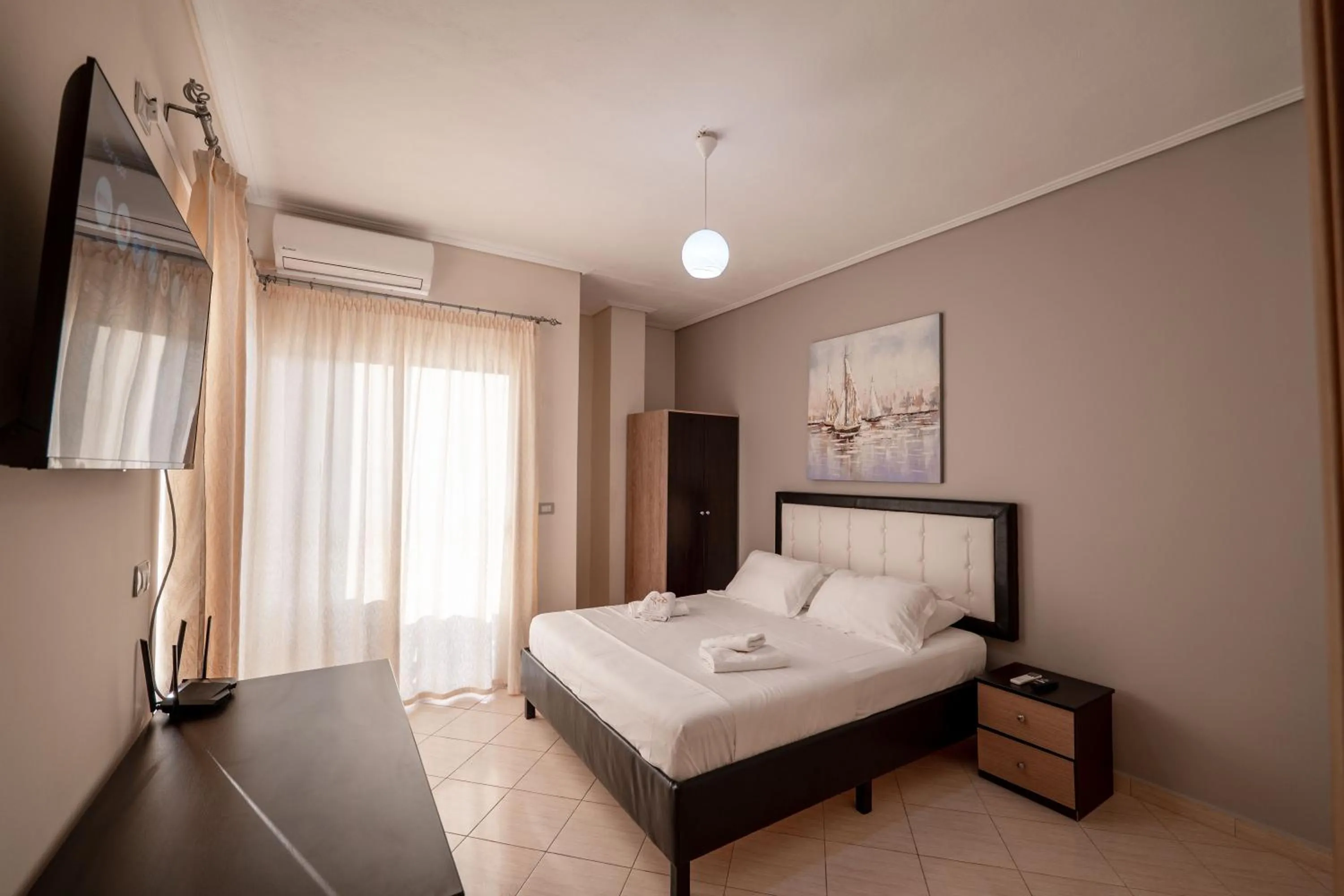 Bed in EROS HOTEL Ksamil