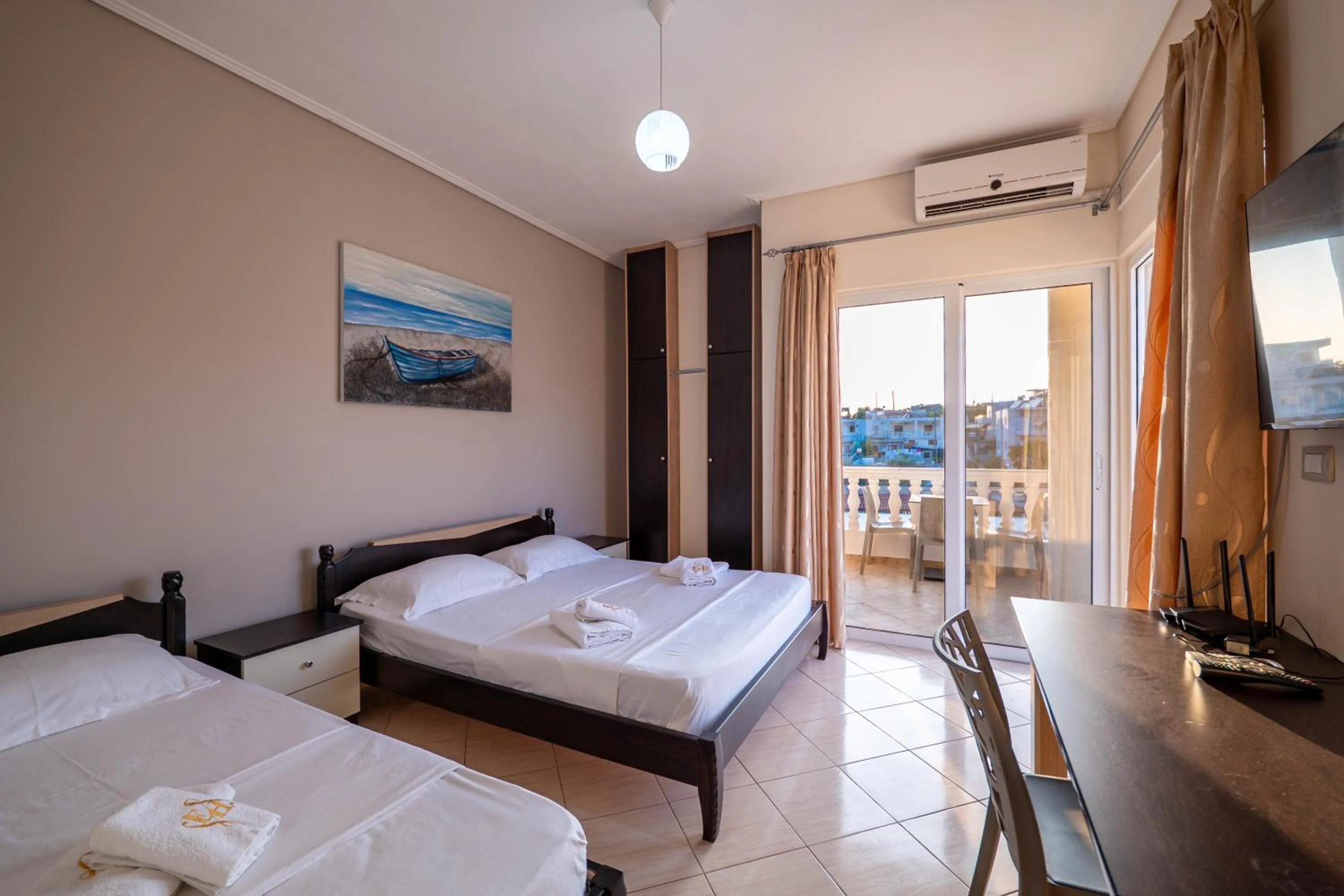 Bed in EROS HOTEL Ksamil