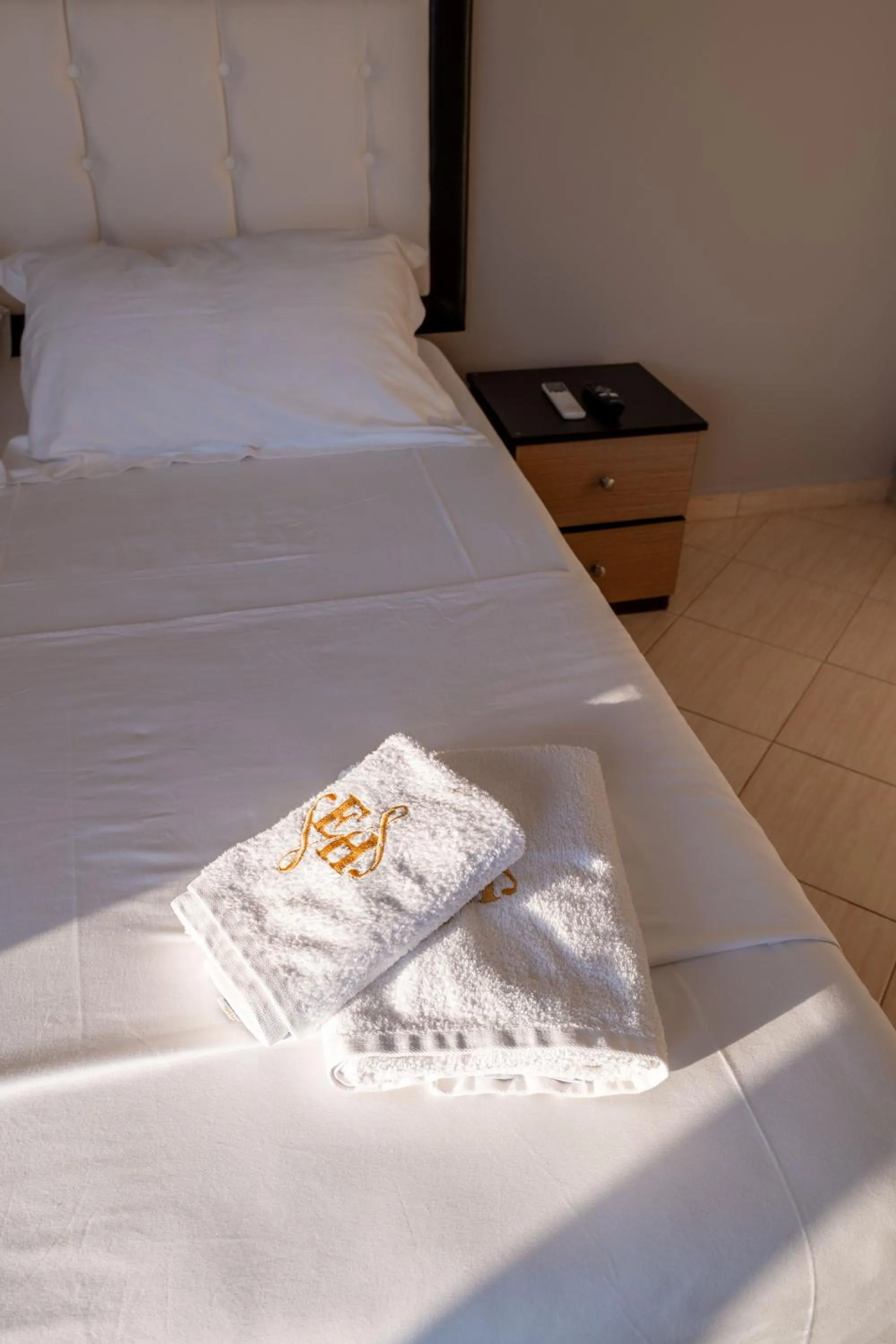 Bed in EROS HOTEL Ksamil