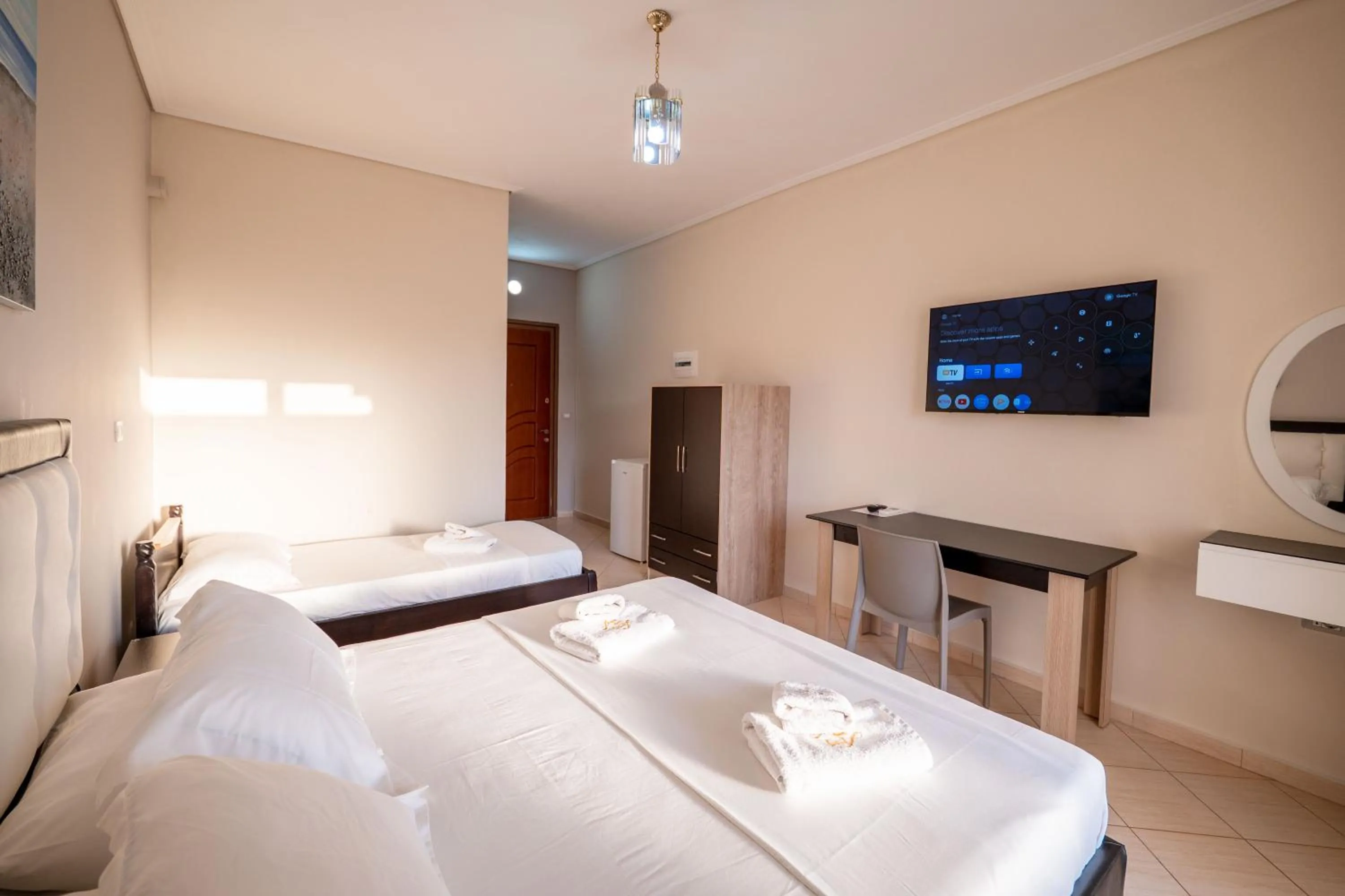 Bed in EROS HOTEL Ksamil