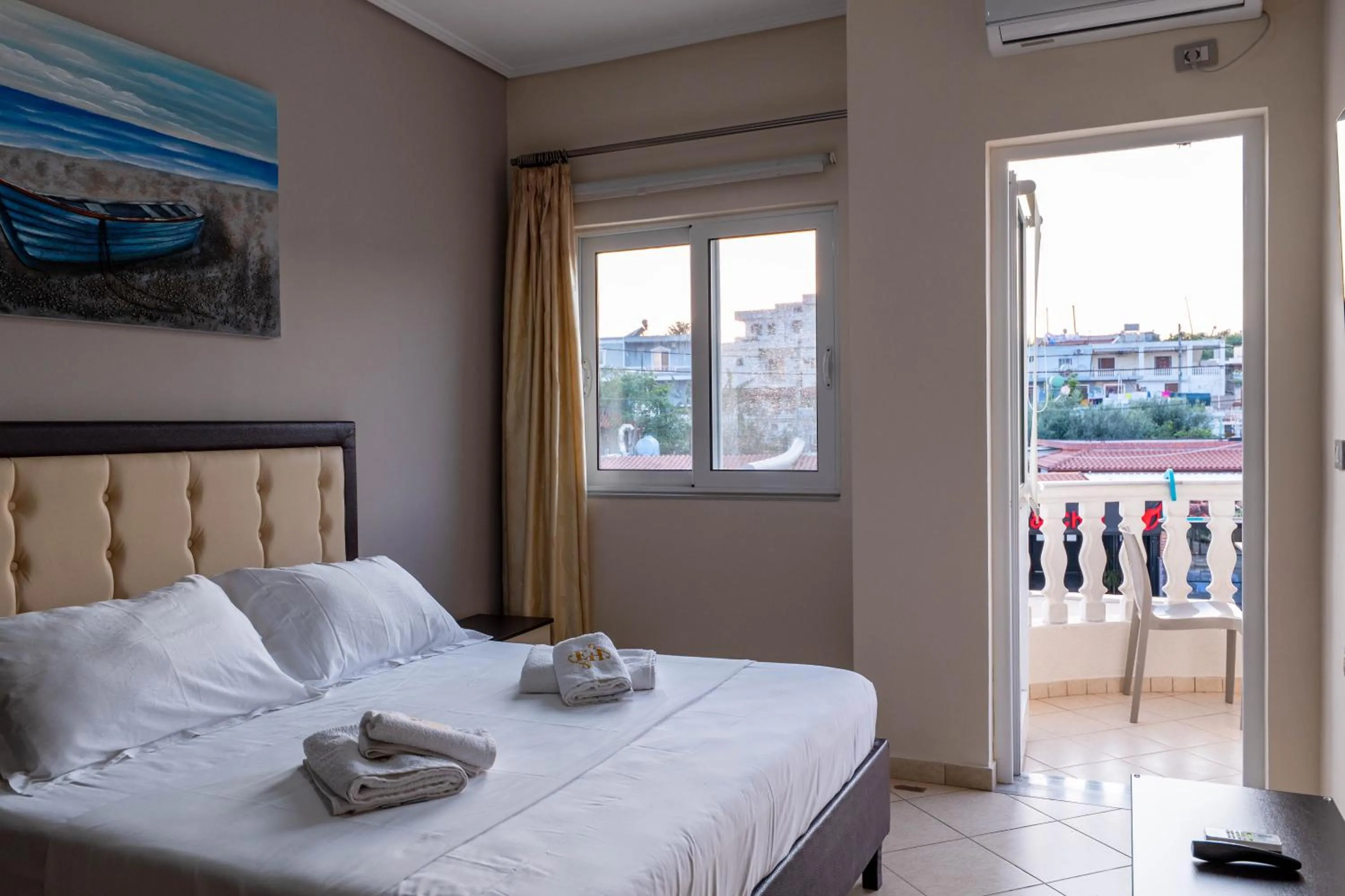 Bed in EROS HOTEL Ksamil