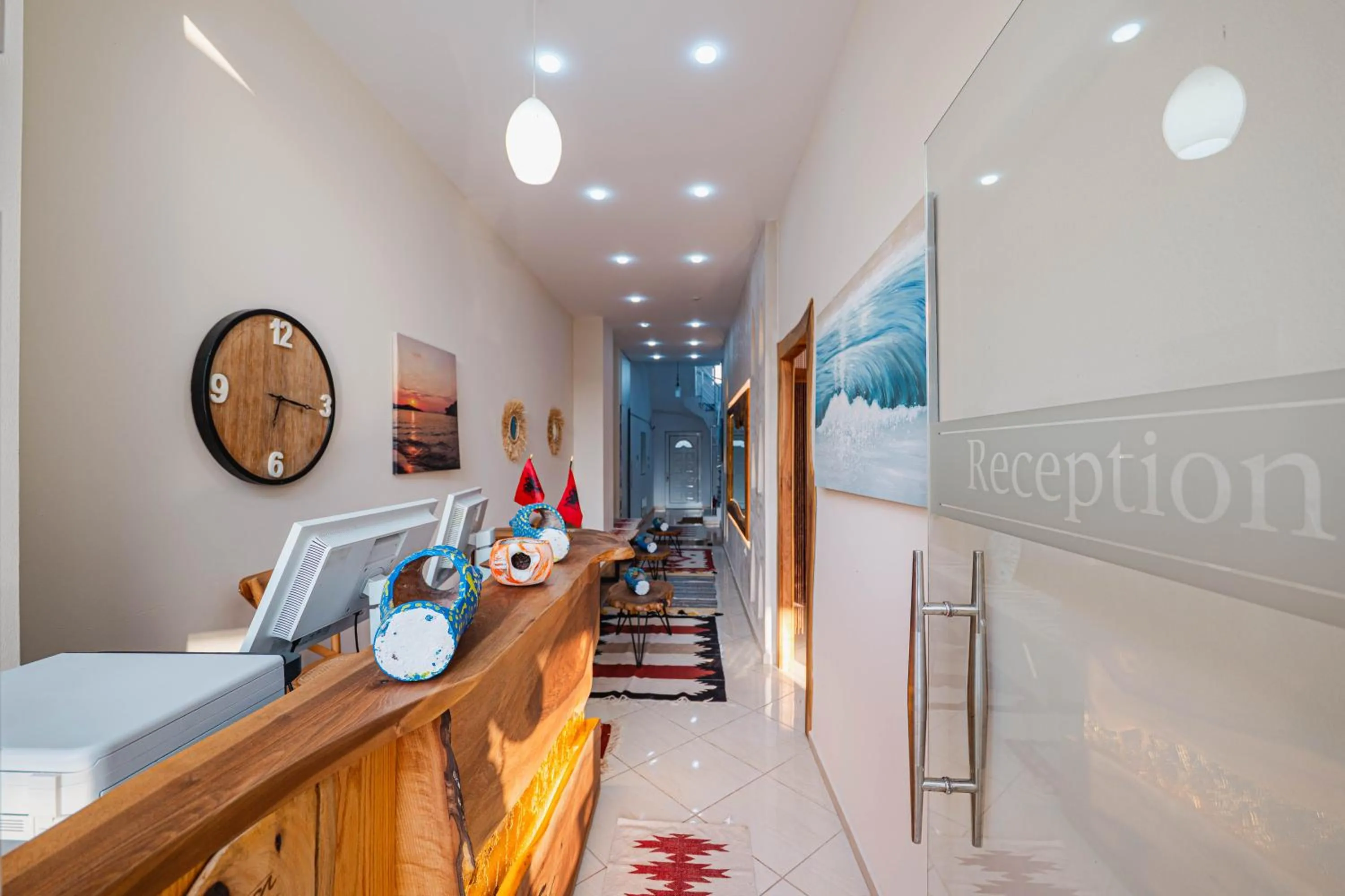 Lobby or reception in EROS HOTEL Ksamil