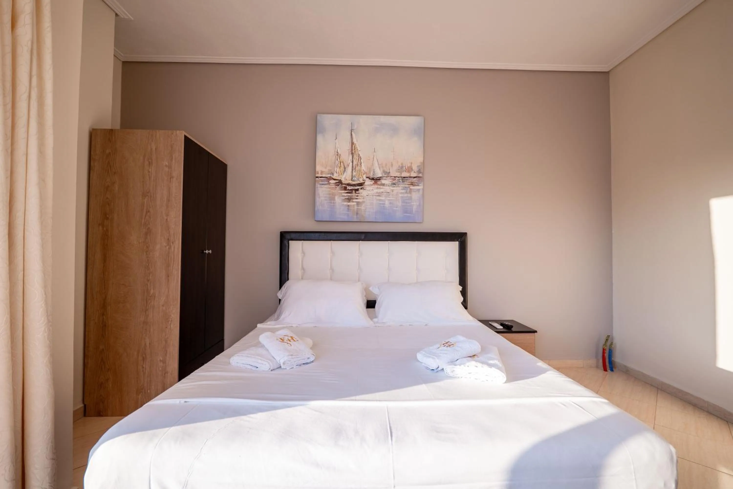 Bed in EROS HOTEL Ksamil