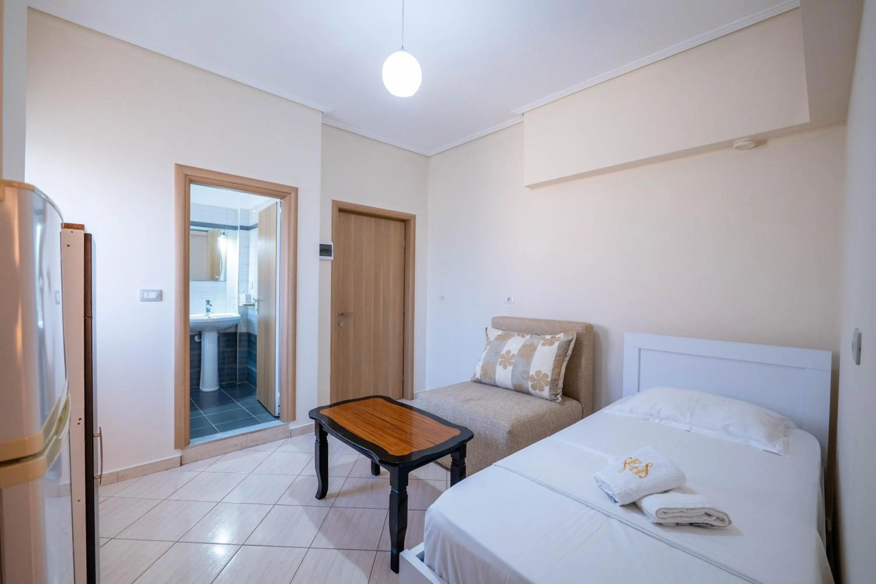 Bed in EROS HOTEL Ksamil