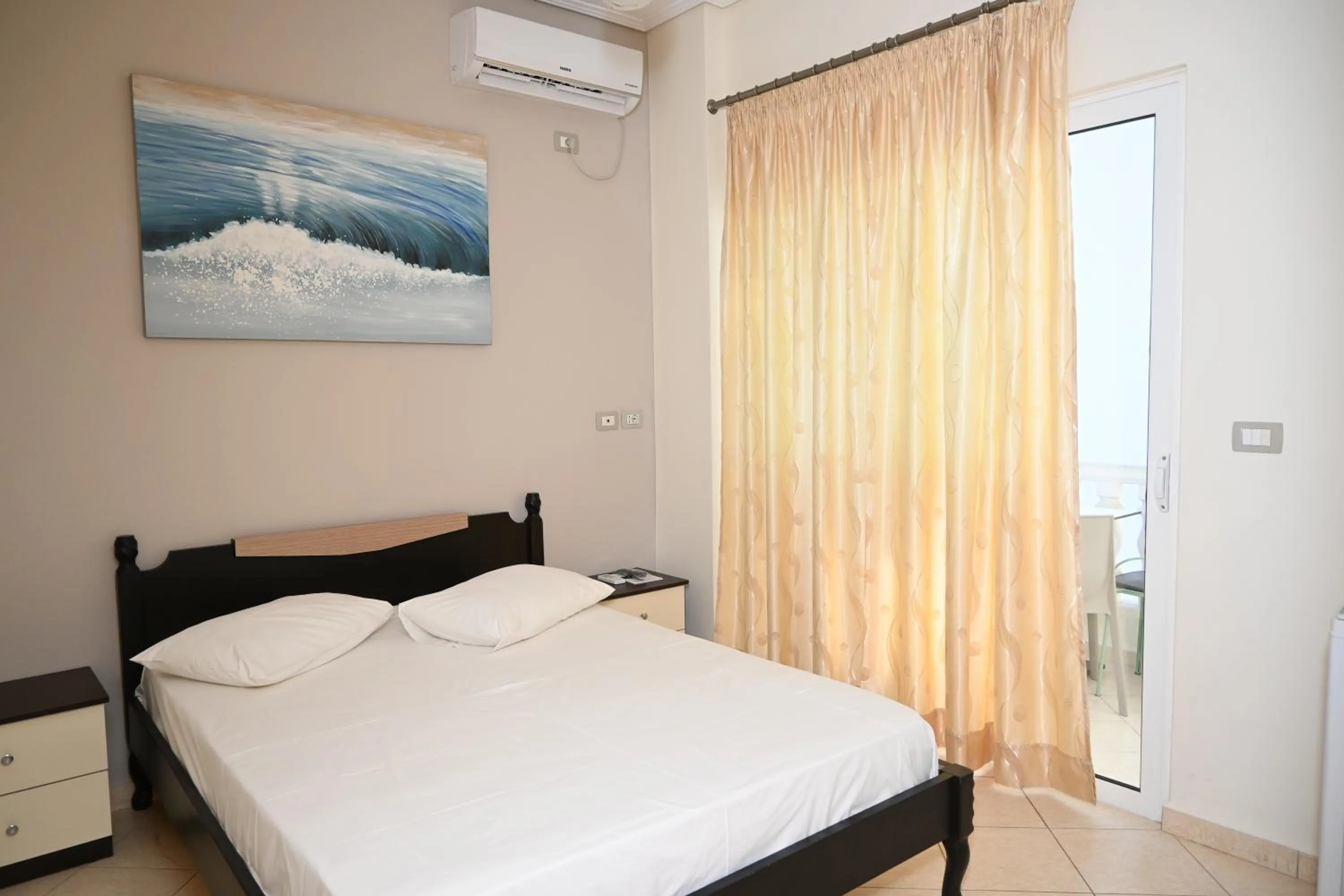 Bed in EROS HOTEL Ksamil