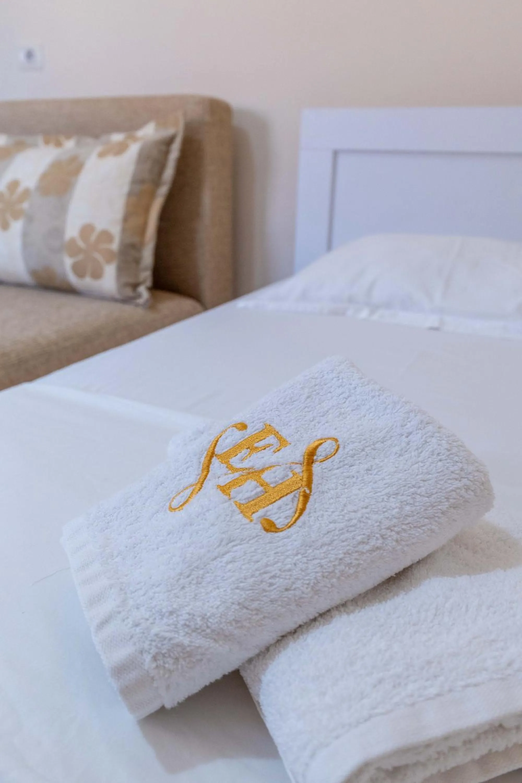 Bed in EROS HOTEL Ksamil