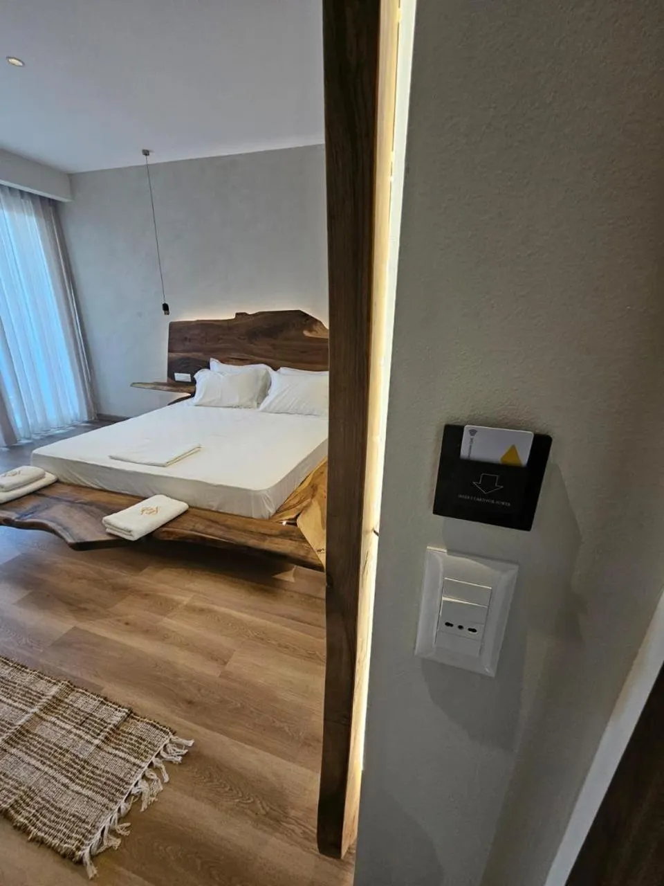 Bed in EROS HOTEL Ksamil