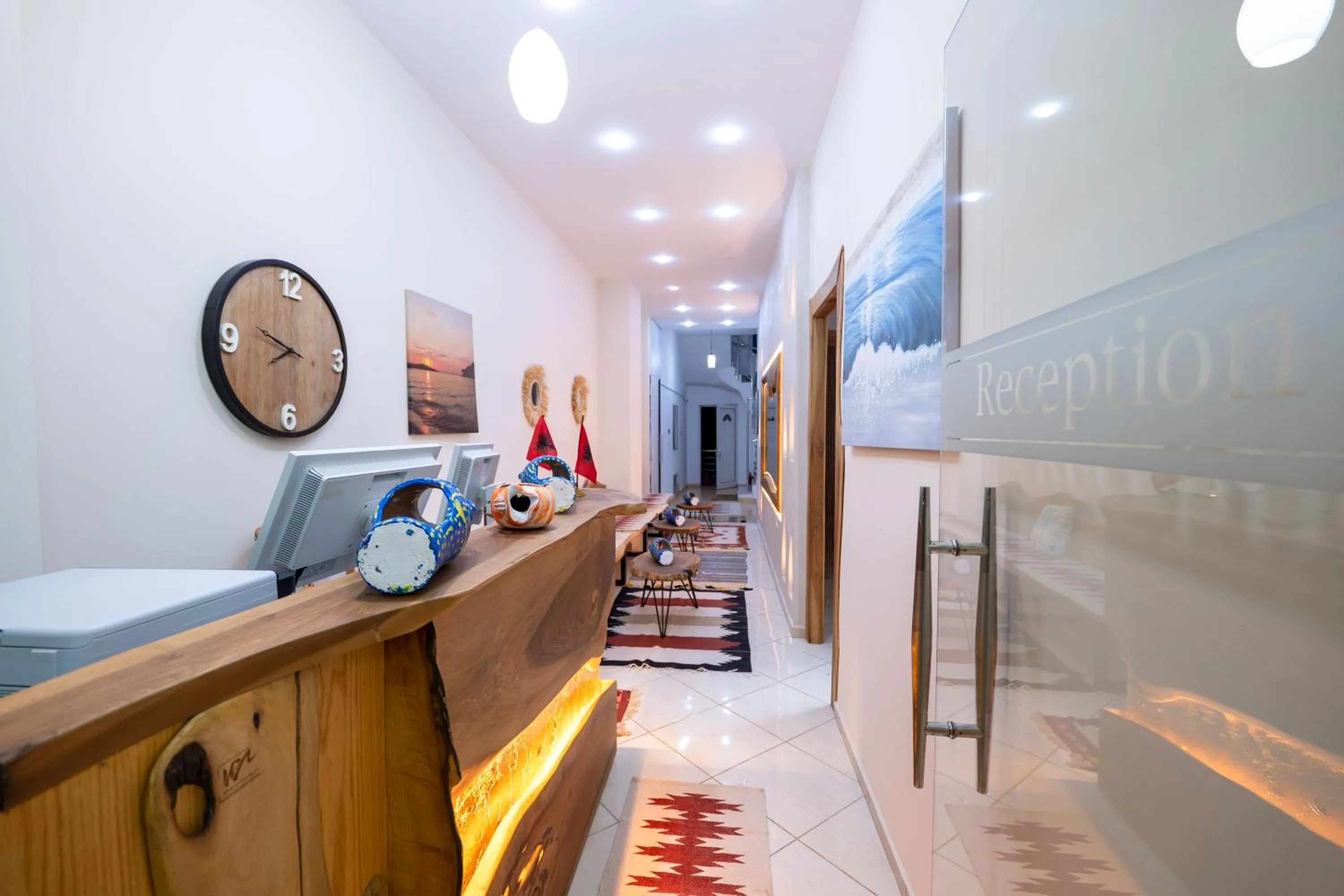 Lobby or reception in EROS HOTEL Ksamil