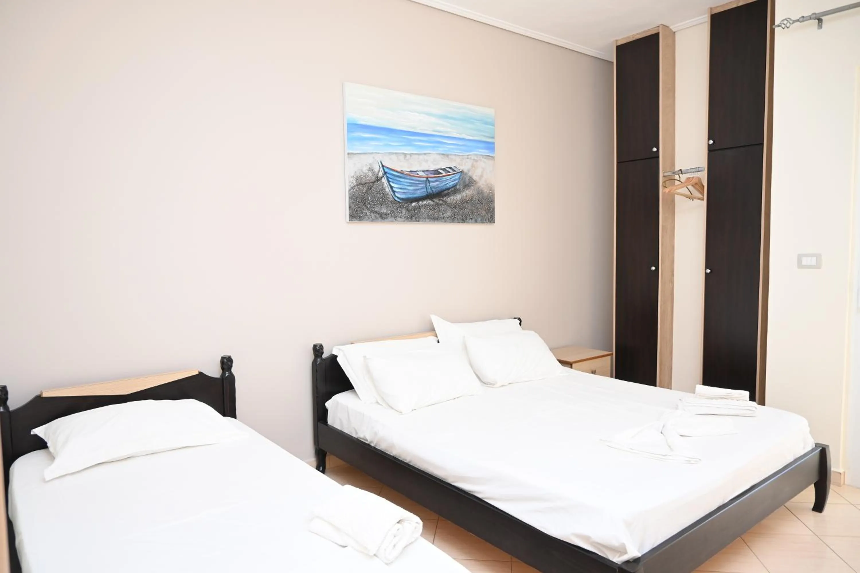 Bed in EROS HOTEL Ksamil