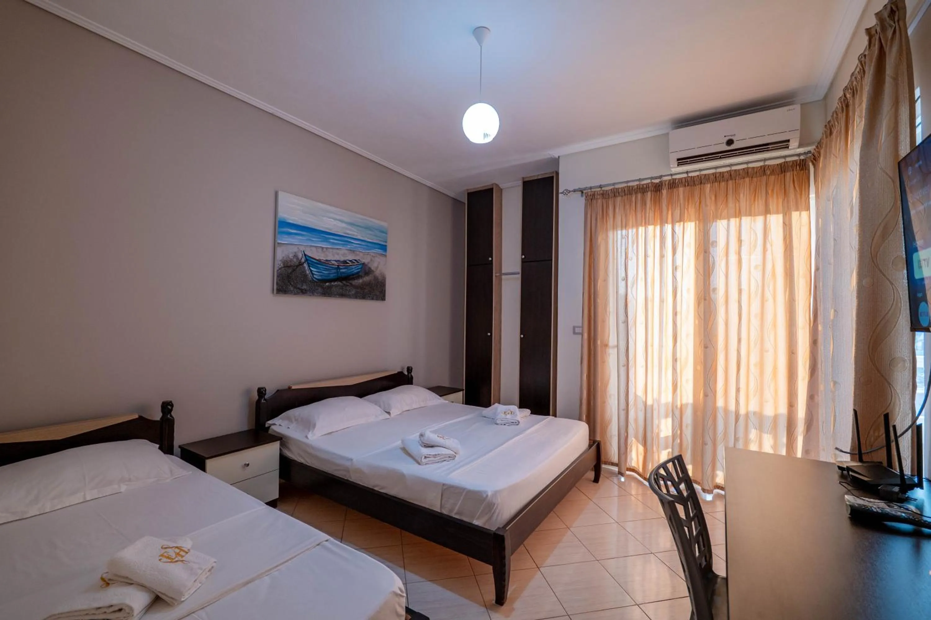 Bed in EROS HOTEL Ksamil